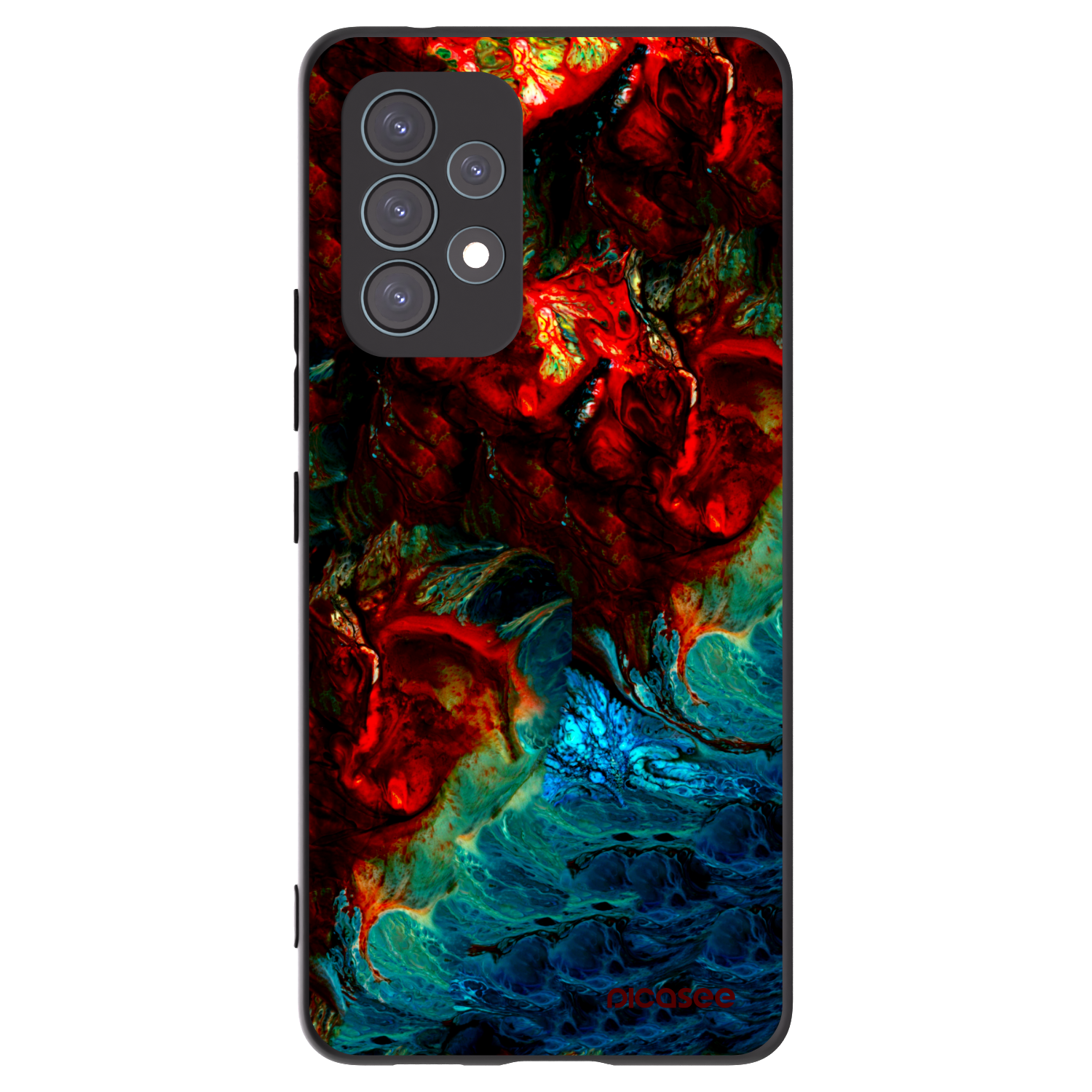 Picasee Μαύρη θήκη σιλικόνης για Samsung Galaxy A53 5G A536 - Universe