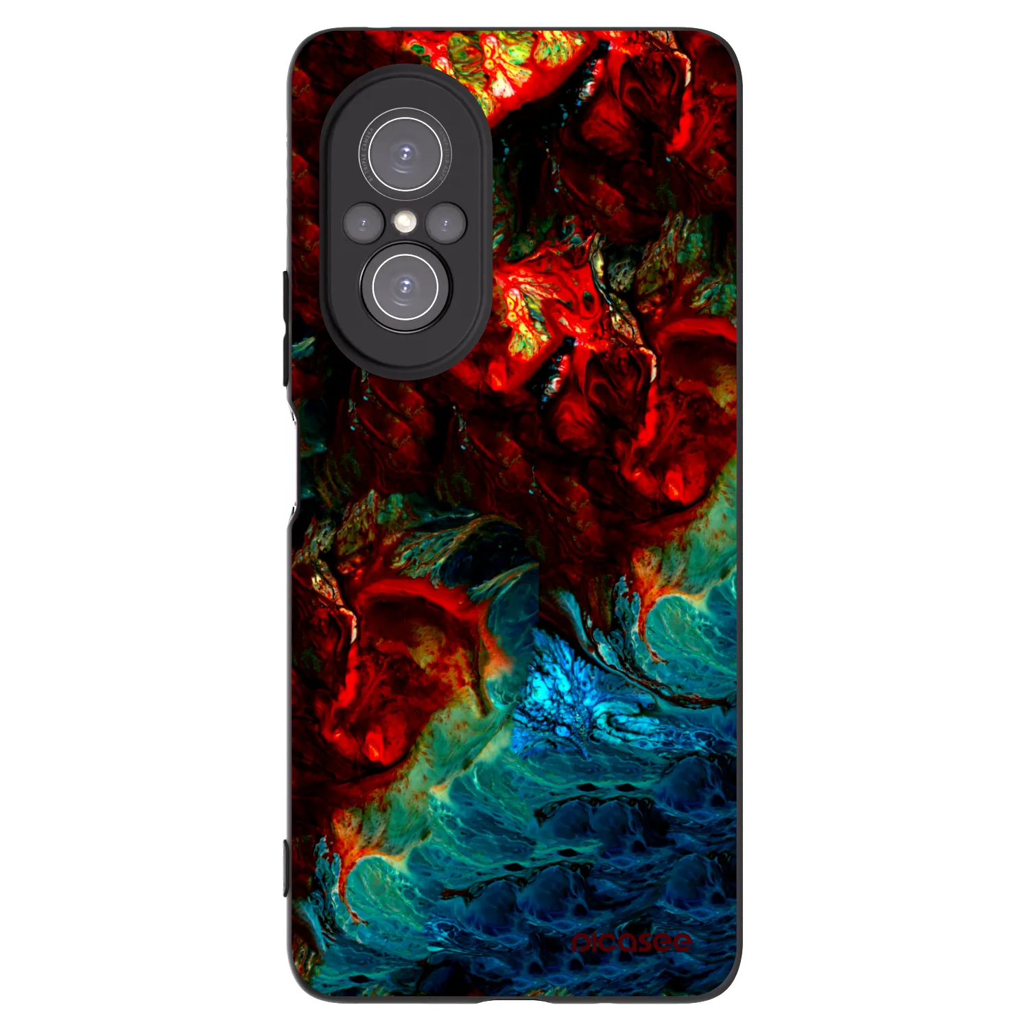 Picasee Μαύρη θήκη σιλικόνης για Huawei Nova 9 SE - Universe