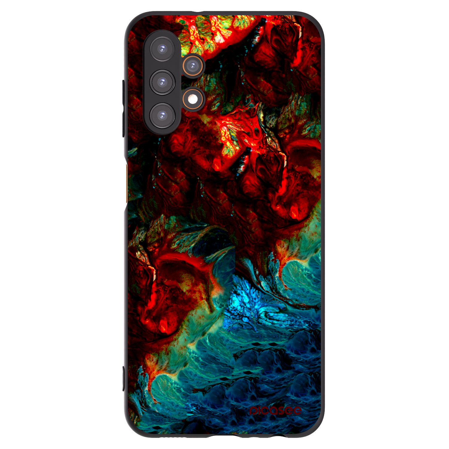 Picasee Μαύρη θήκη σιλικόνης για Samsung Galaxy A13 4G A135 - Universe