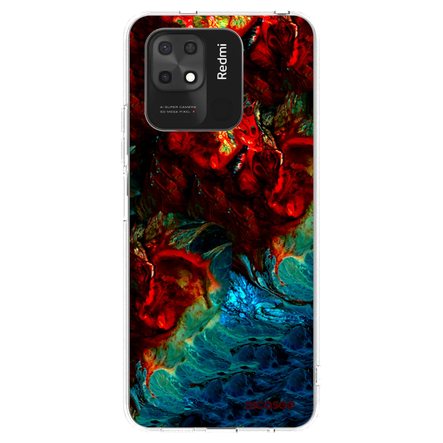 Picasee διαφανής θήκη σιλικόνης Xiaomi Redmi 10C - Universe