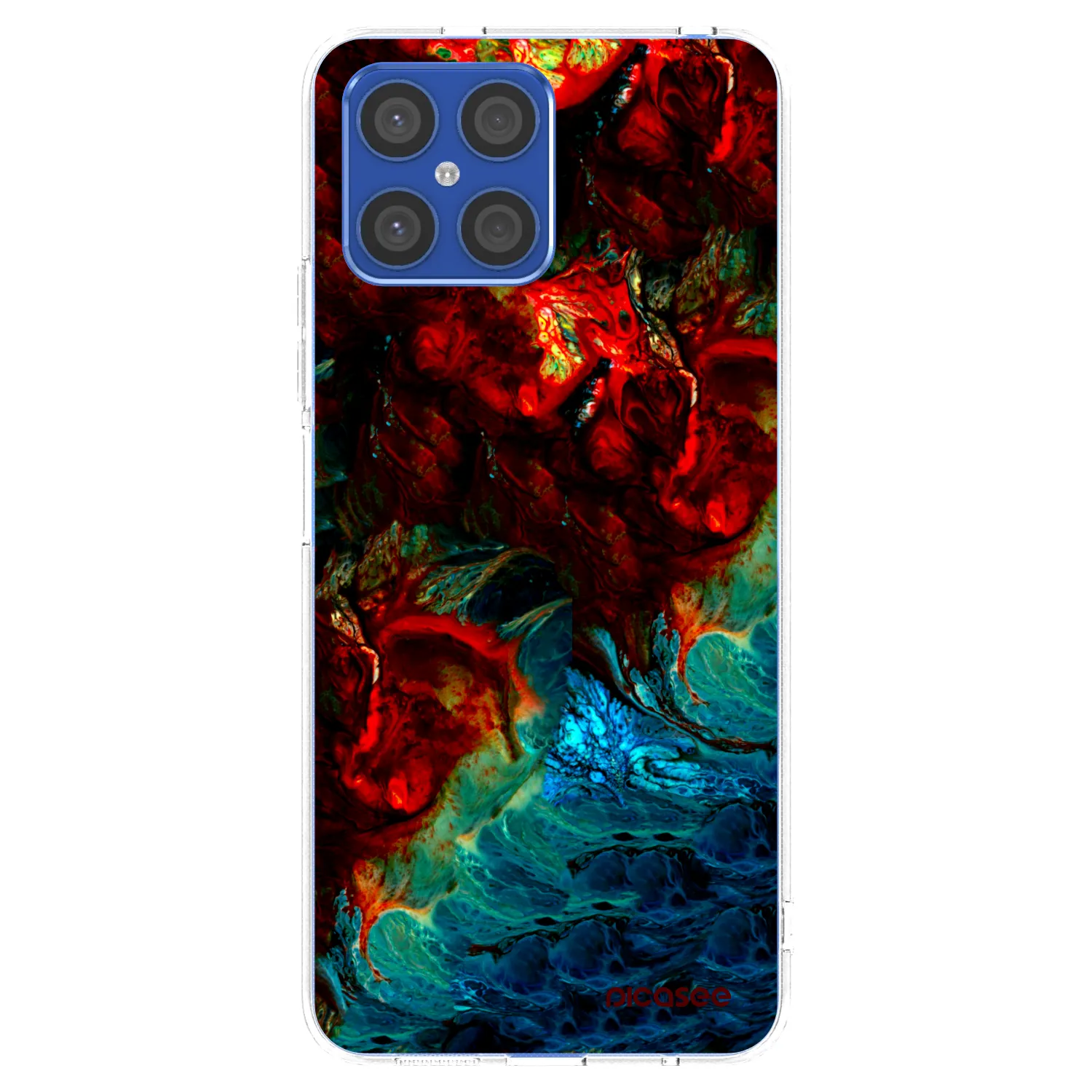Picasee διαφανής θήκη σιλικόνης Honor X8 4G - Universe