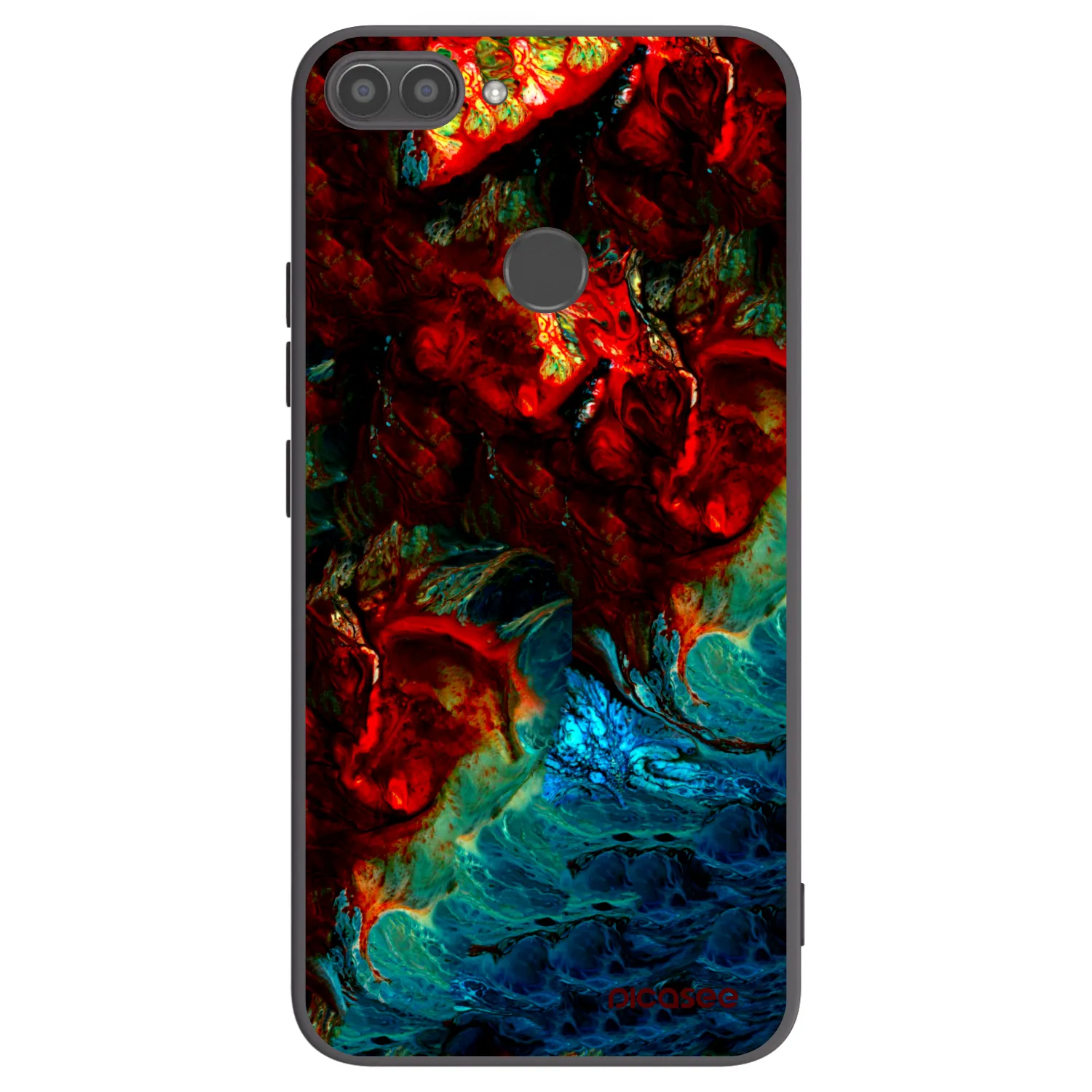 Picasee Μαύρη θήκη σιλικόνης για Huawei P Smart - Universe