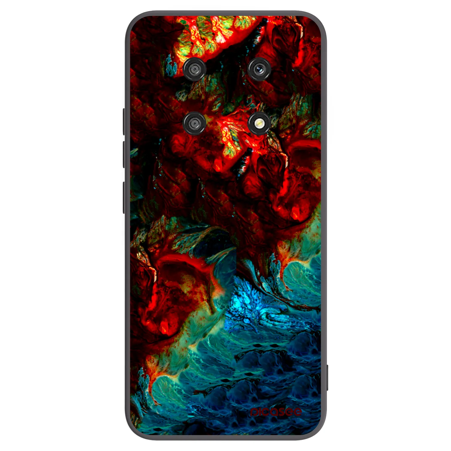 Picasee Μαύρη θήκη σιλικόνης για Honor Magic4 Lite 5G - Universe