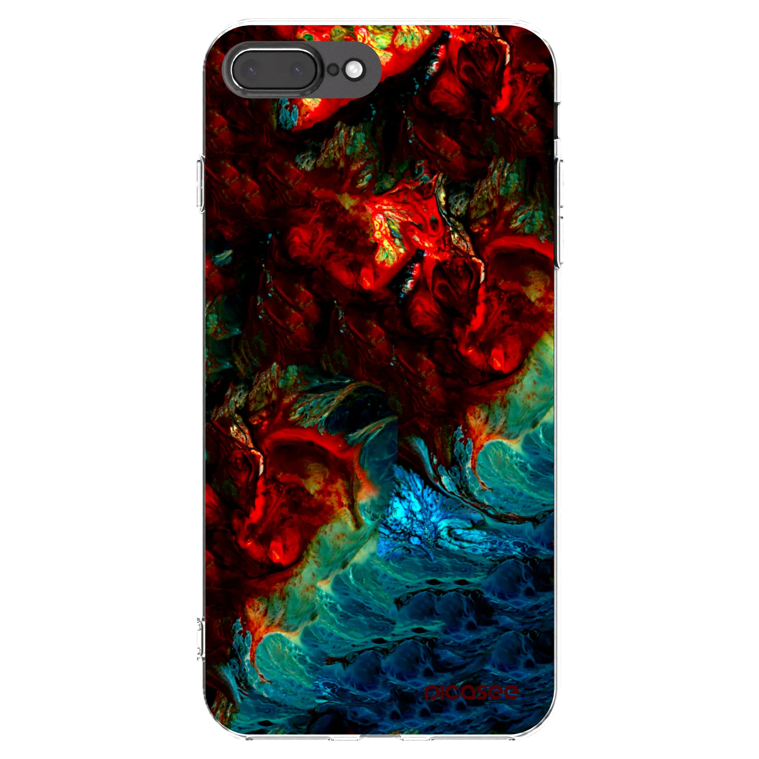 Picasee διαφανής θήκη σιλικόνης Apple iPhone 8 Plus - Universe