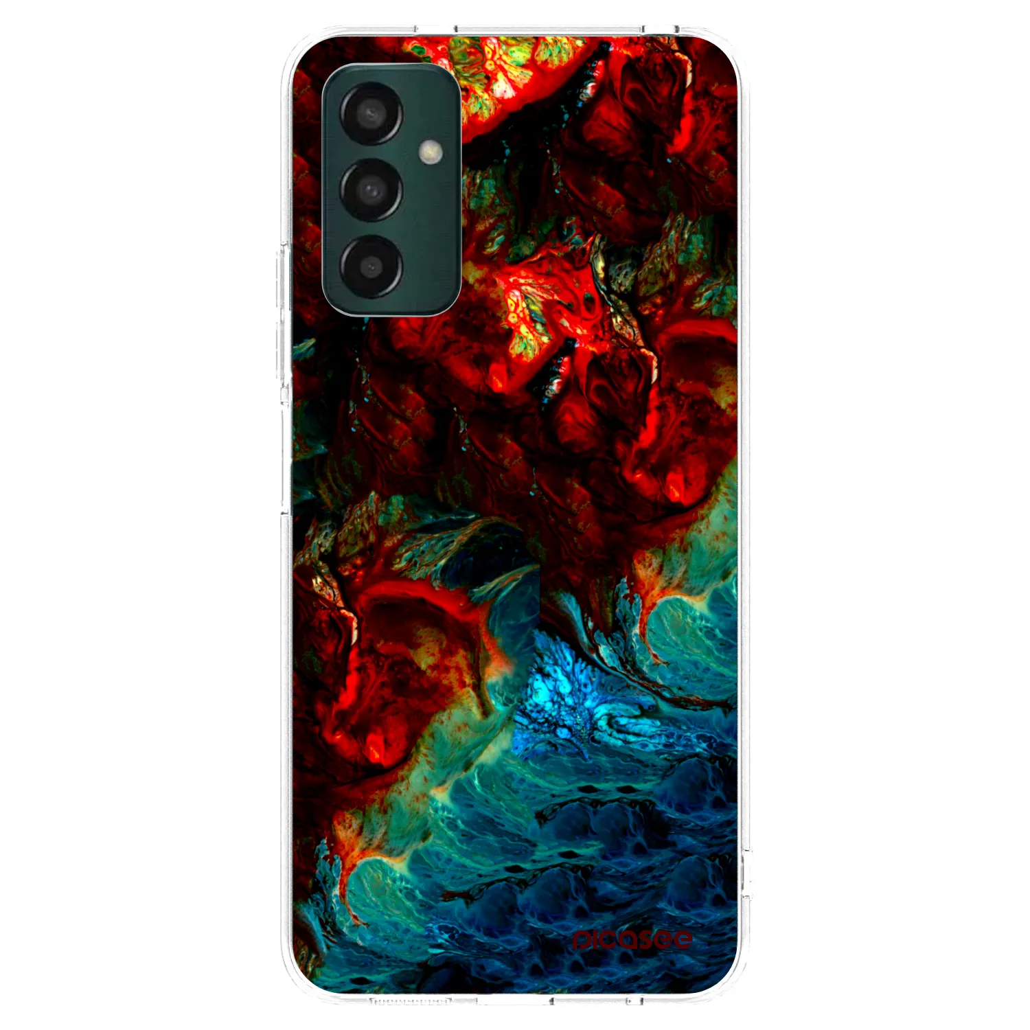 Picasee διαφανής θήκη σιλικόνης Samsung Galaxy M13 M135F - Universe