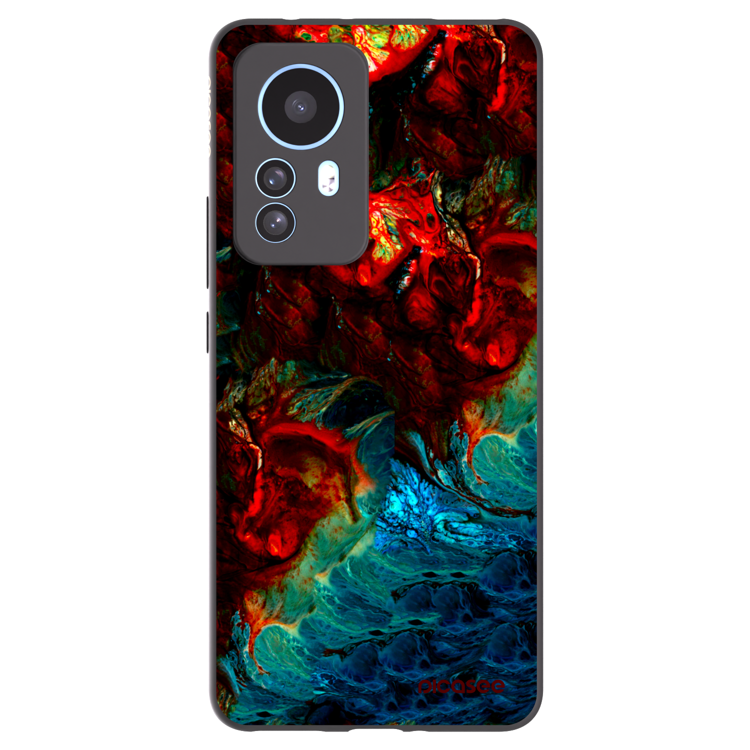 Picasee Μαύρη θήκη σιλικόνης για Xiaomi 12T - Universe