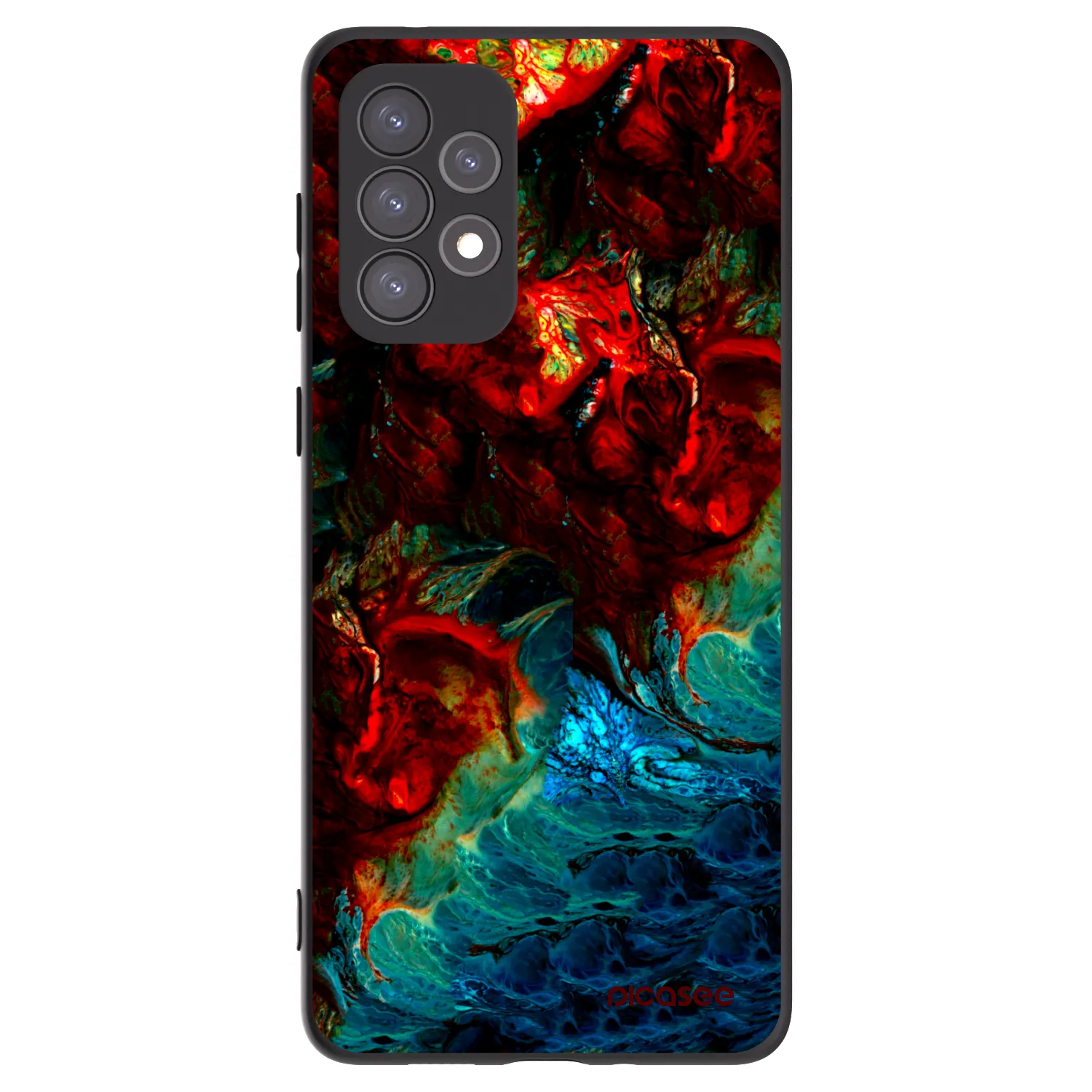 Picasee Μαύρη θήκη σιλικόνης για Samsung Galaxy A73 5G - Universe