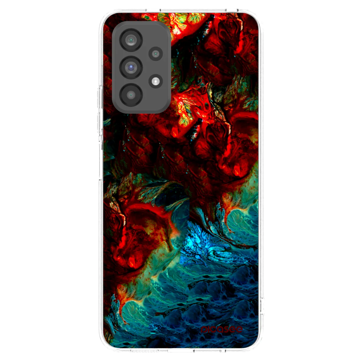 Picasee διαφανής θήκη σιλικόνης Samsung Galaxy A73 5G - Universe
