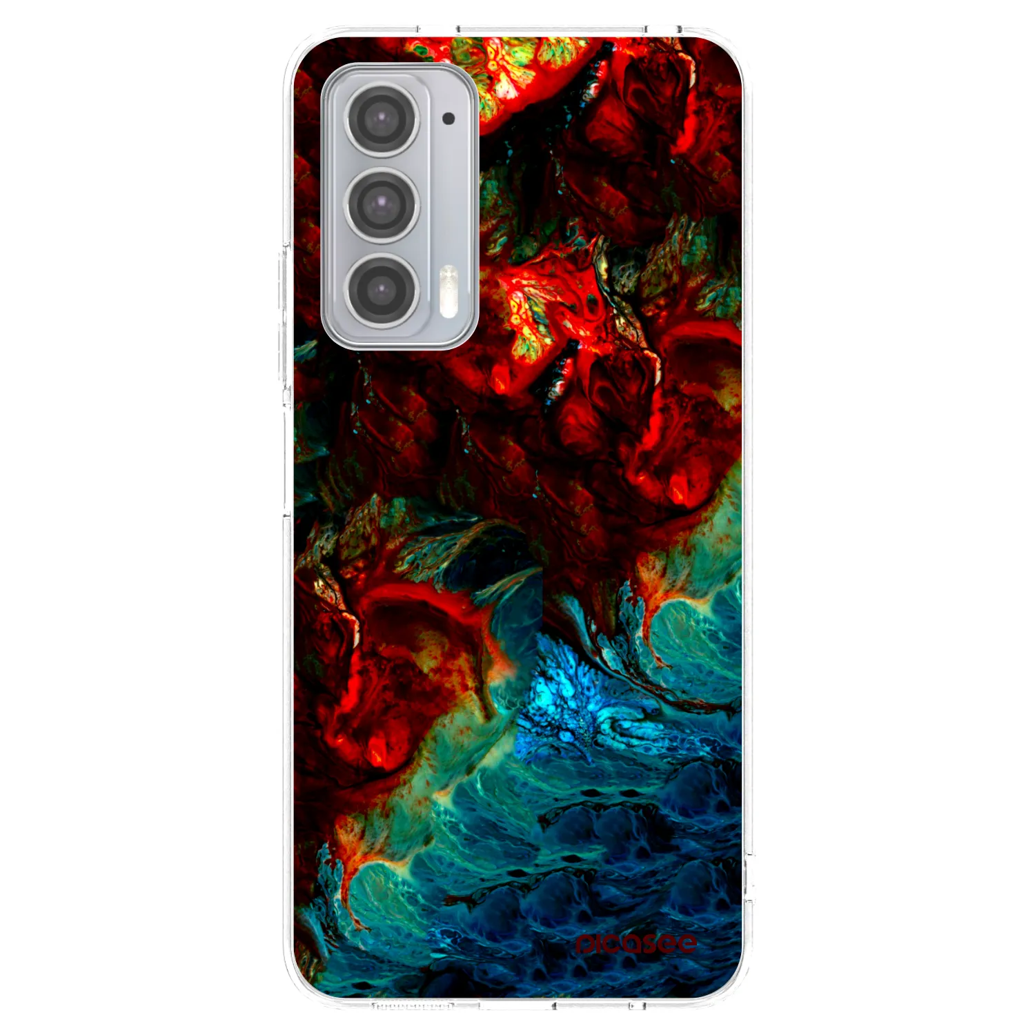 Picasee διαφανής θήκη σιλικόνης Motorola Edge 20 - Universe