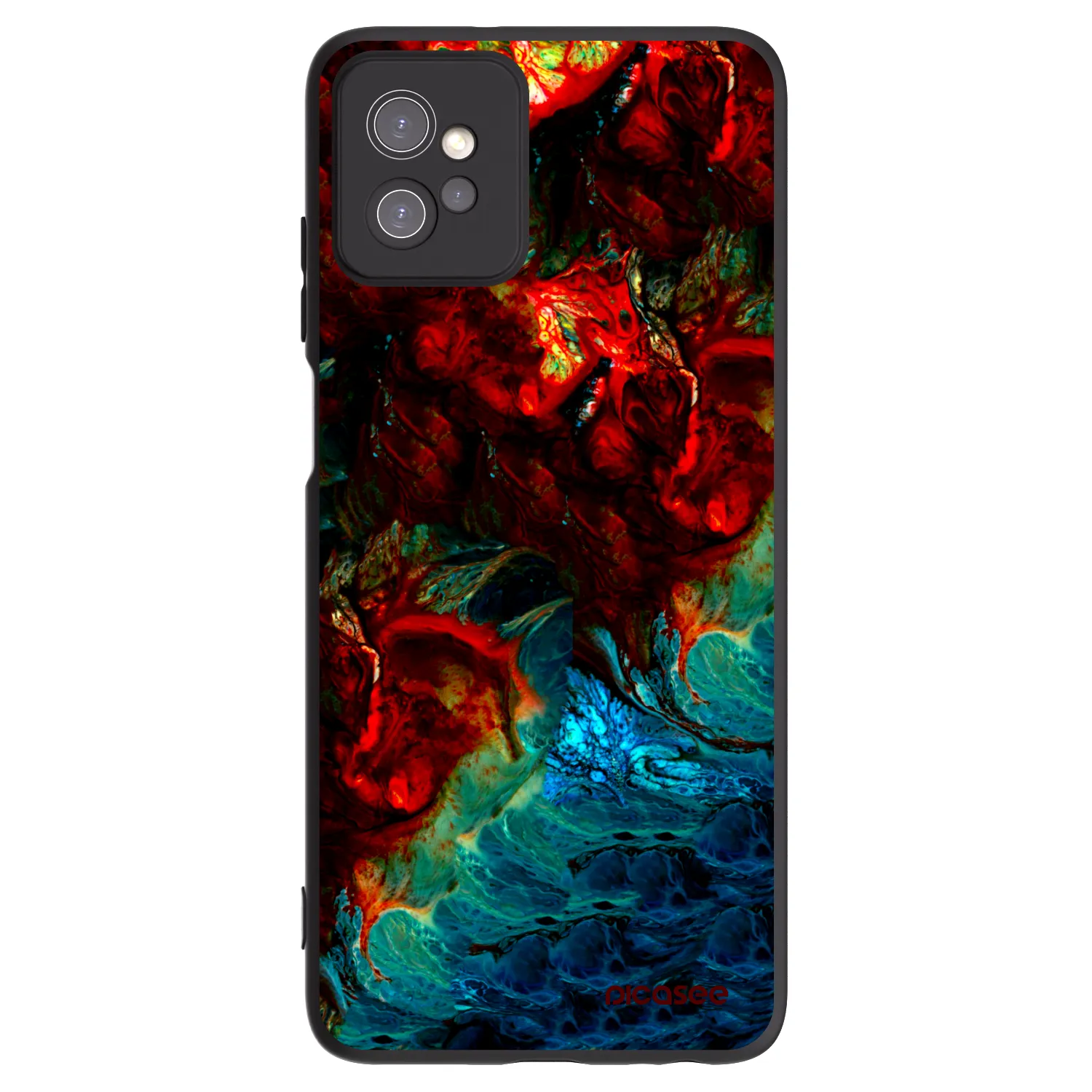 Picasee Μαύρη θήκη σιλικόνης για Motorola Moto G32 - Universe