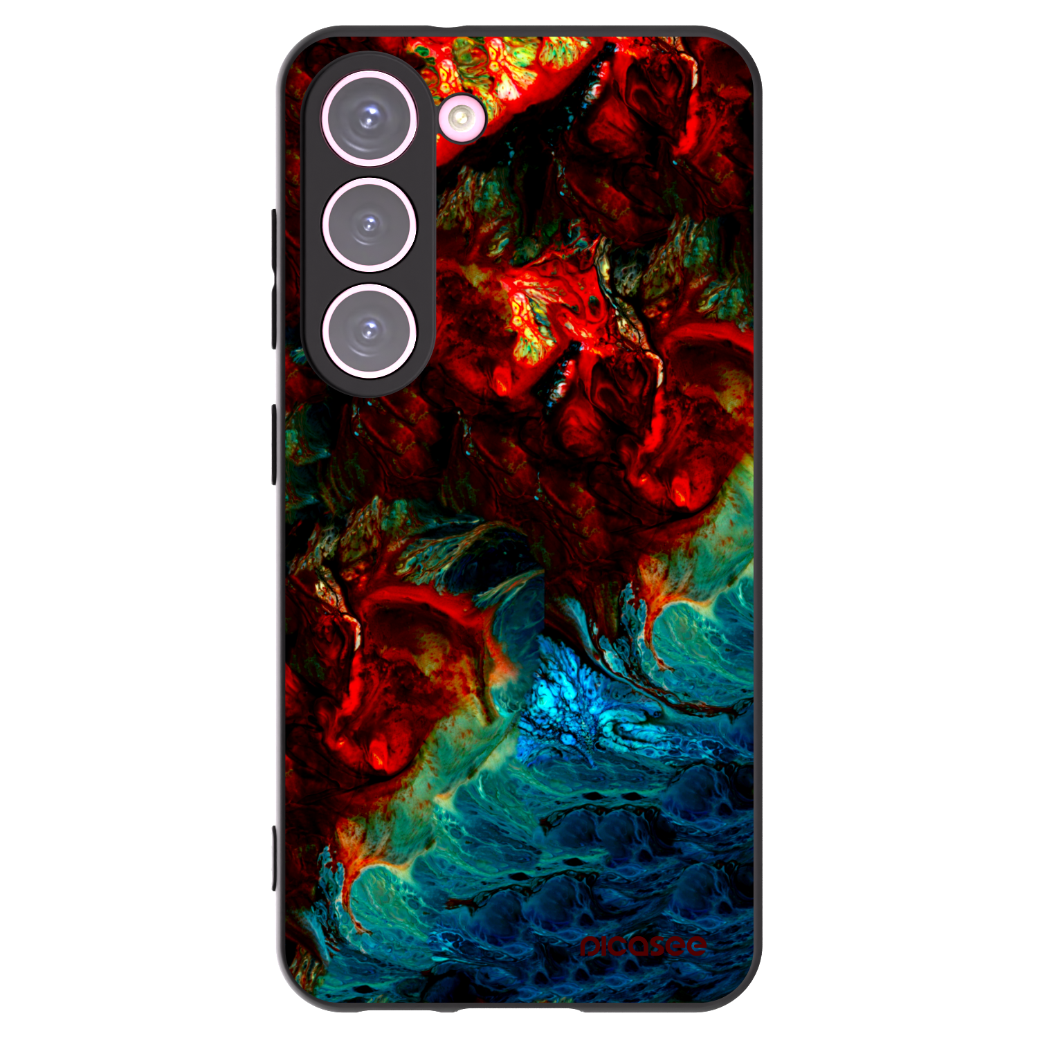 Picasee Μαύρη θήκη σιλικόνης για Samsung Galaxy S23 5G - Universe