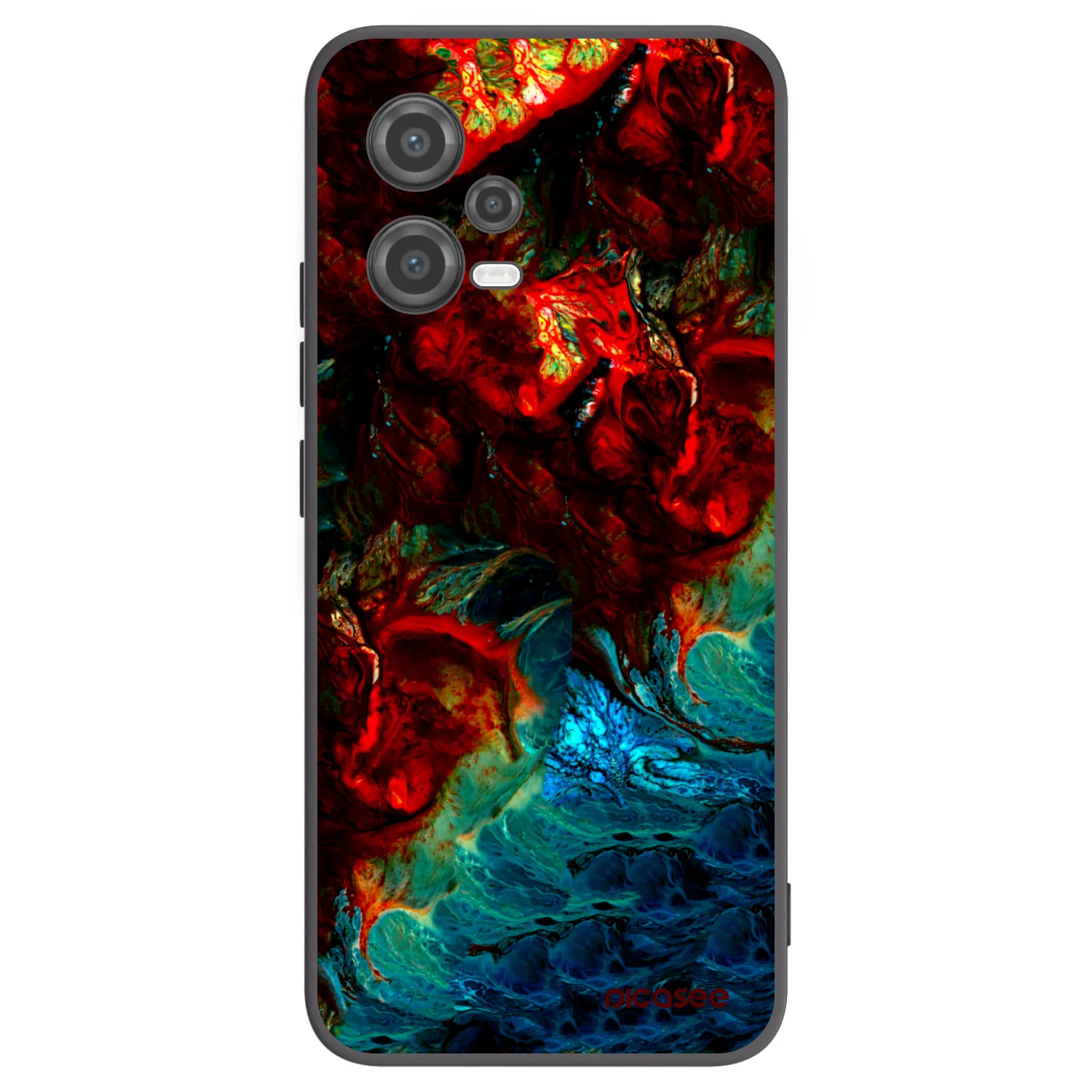 Picasee Μαύρη θήκη σιλικόνης για Xiaomi Poco X5 - Universe