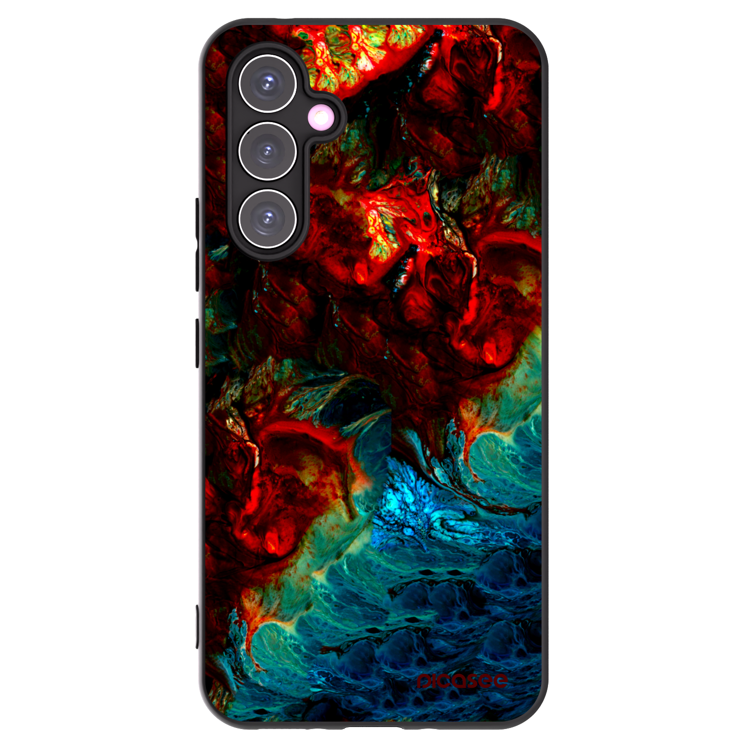 Picasee Μαύρη θήκη σιλικόνης για Samsung Galaxy A54 5G A546B - Universe