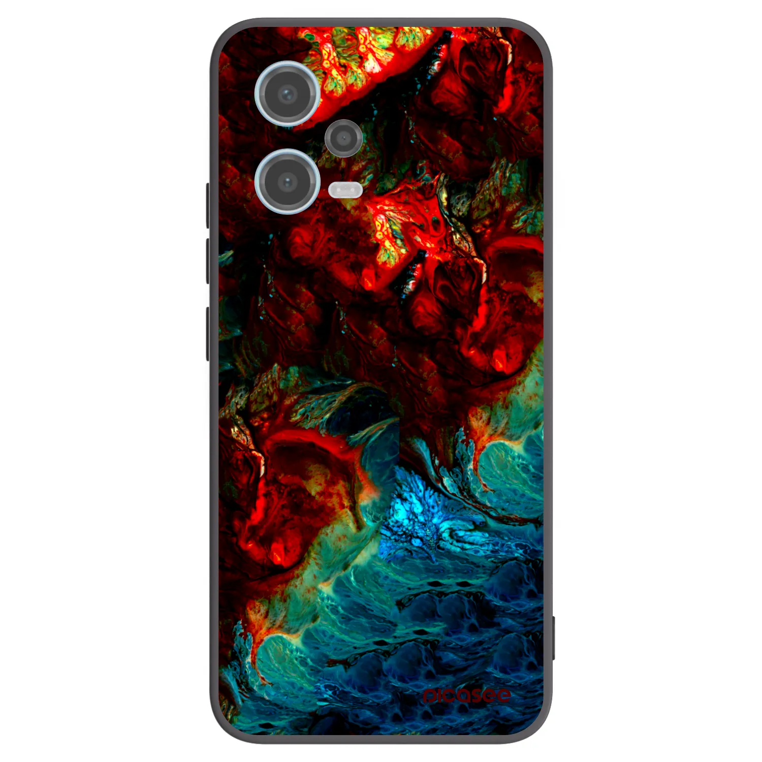 Picasee Μαύρη θήκη σιλικόνης για Xiaomi Redmi Note 12 5G - Universe