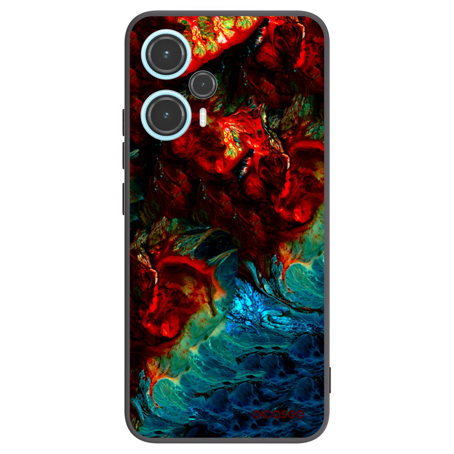 Picasee Μαύρη θήκη σιλικόνης για Xiaomi Poco F5 - Universe