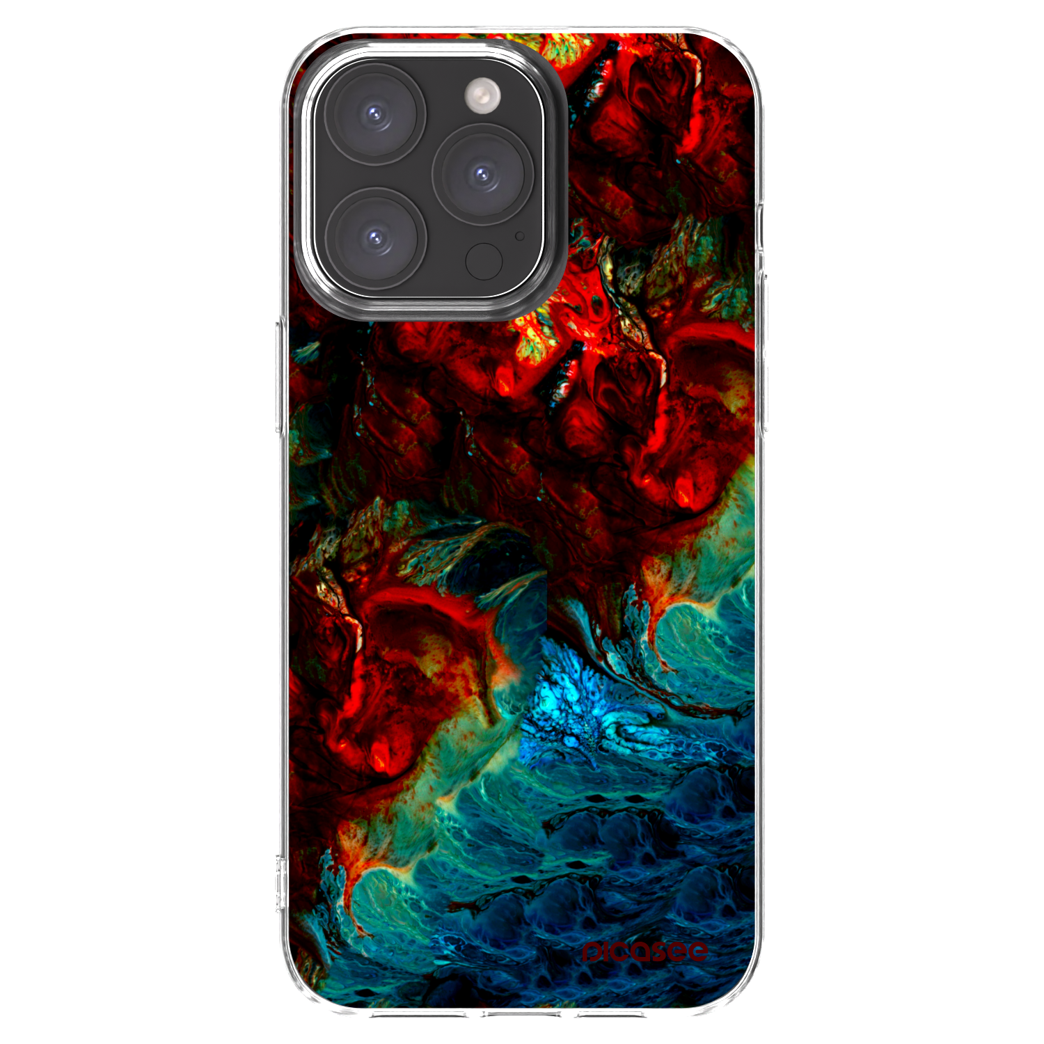 Picasee διαφανής θήκη σιλικόνης Apple iPhone 15 Pro Max - Universe