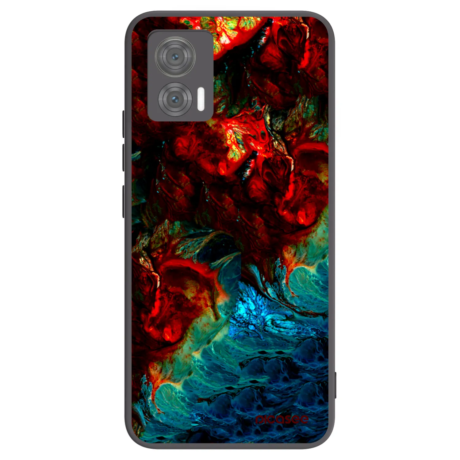 Picasee Μαύρη θήκη σιλικόνης για Motorola Edge 30 Neo - Universe