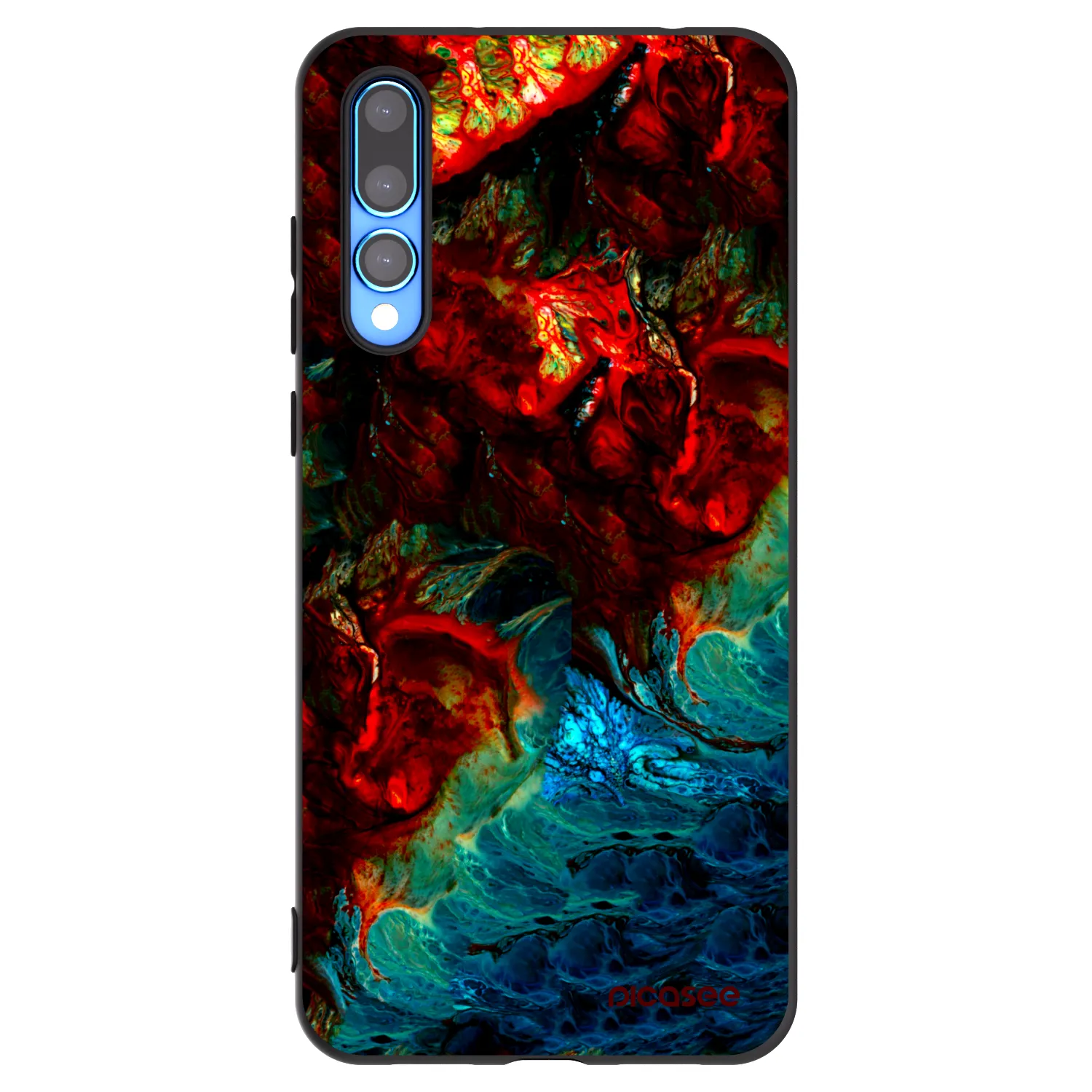 Picasee Μαύρη θήκη σιλικόνης για Huawei P20 Pro - Universe