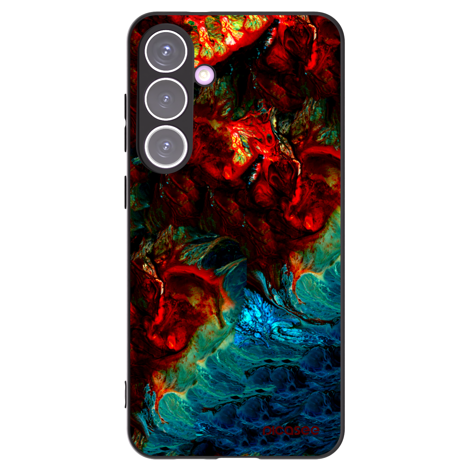 Picasee Μαύρη θήκη σιλικόνης για Samsung Galaxy S24+ S926B 5G - Universe