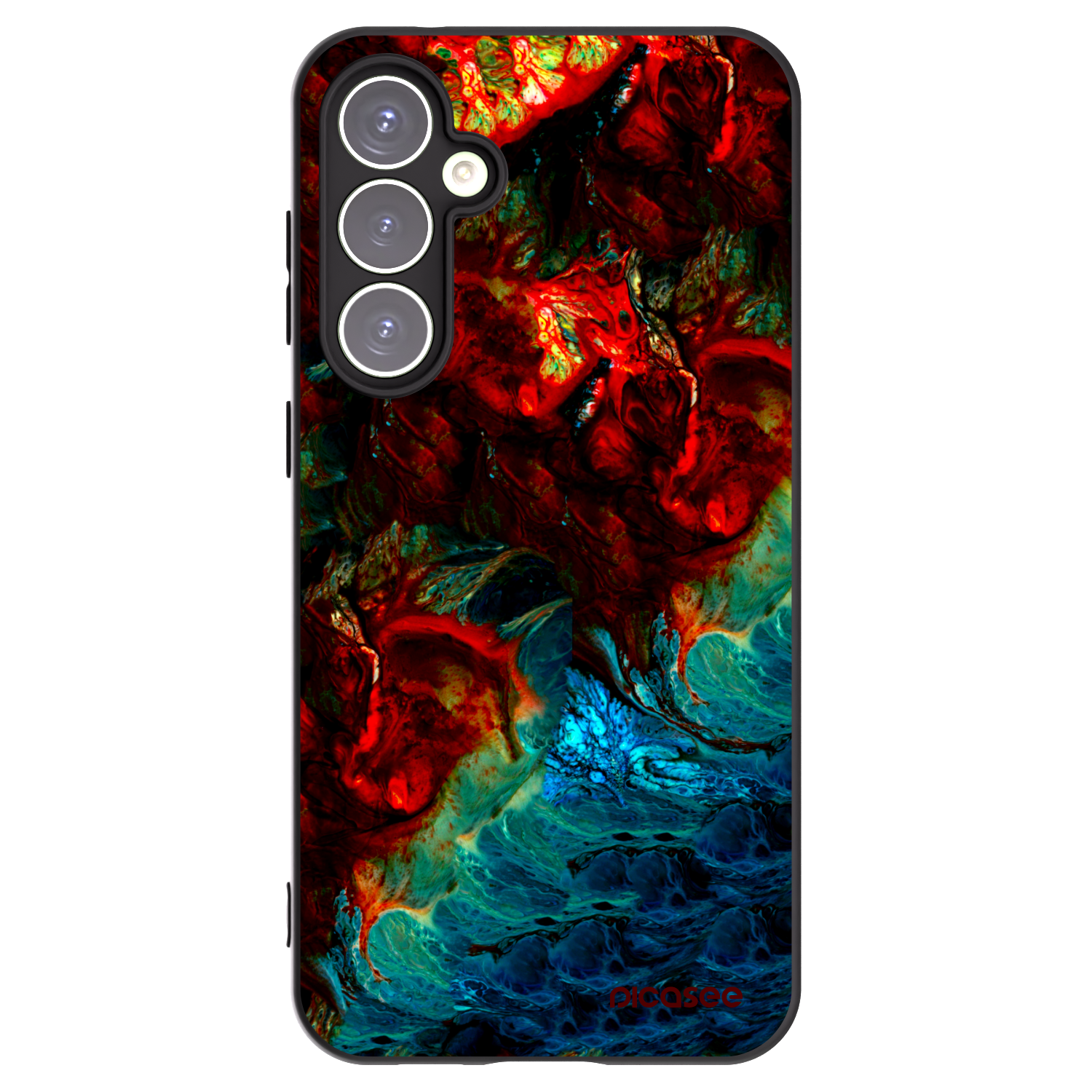 Picasee Μαύρη θήκη σιλικόνης για Samsung Galaxy S23 FE S711B - Universe