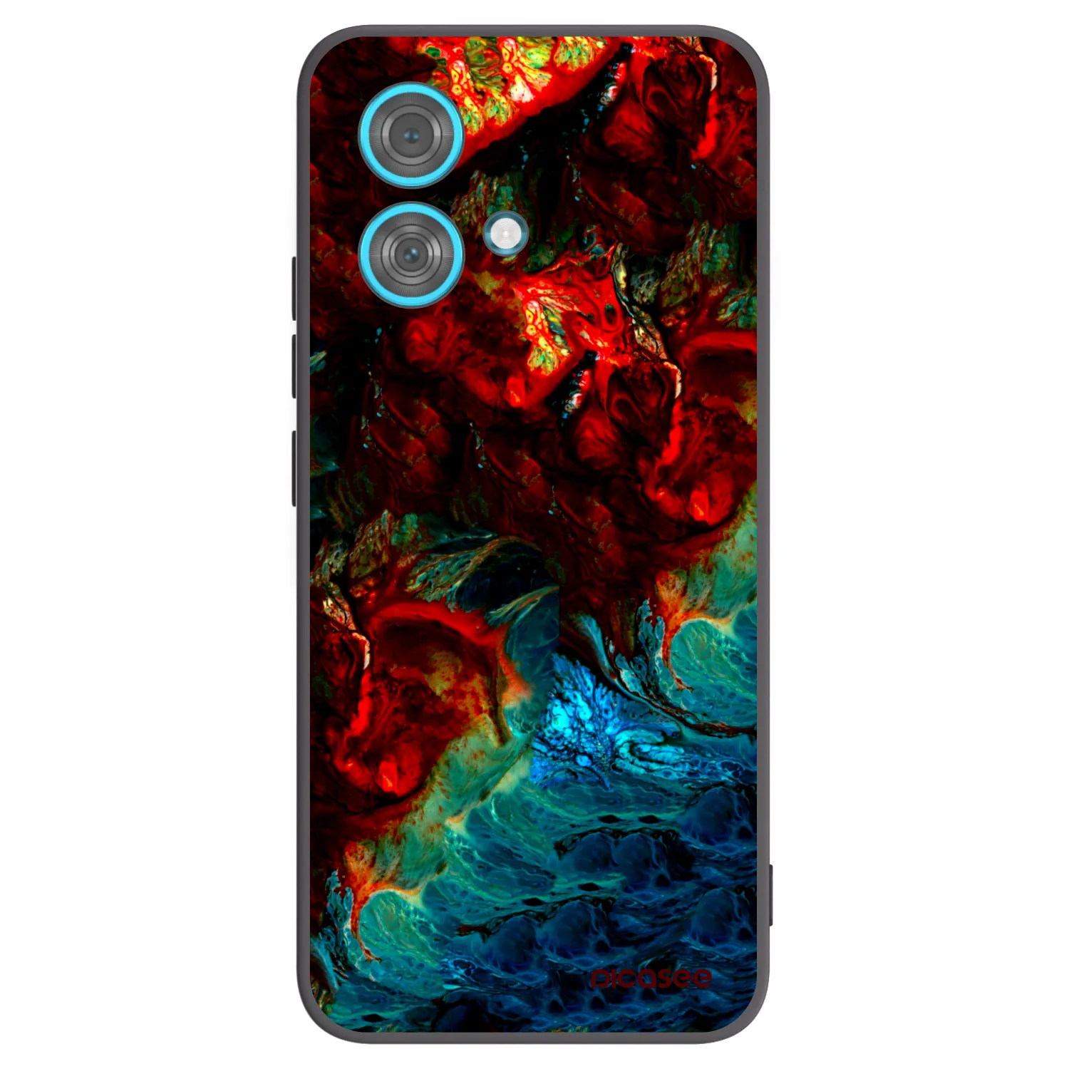 Picasee Μαύρη θήκη σιλικόνης για Motorola Edge 40 Neo - Universe