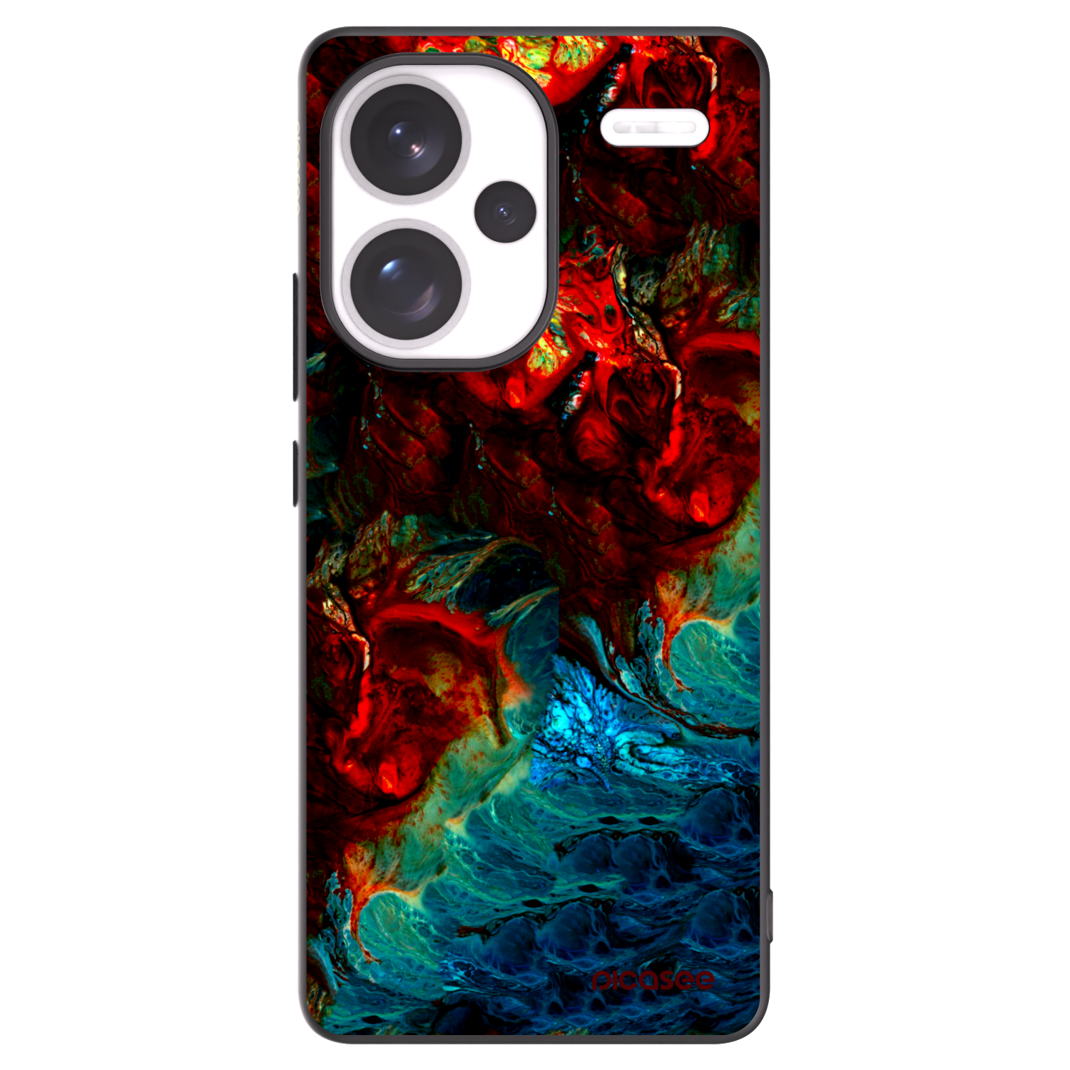 Picasee Μαύρη θήκη σιλικόνης για Xiaomi Redmi Note 13 Pro+ 5G - Universe