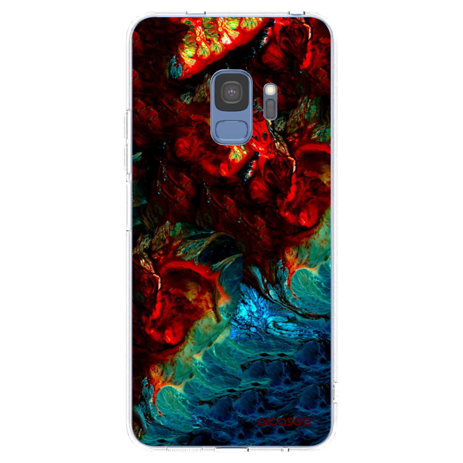Picasee διαφανής θήκη σιλικόνης Samsung Galaxy S9 G960F - Universe