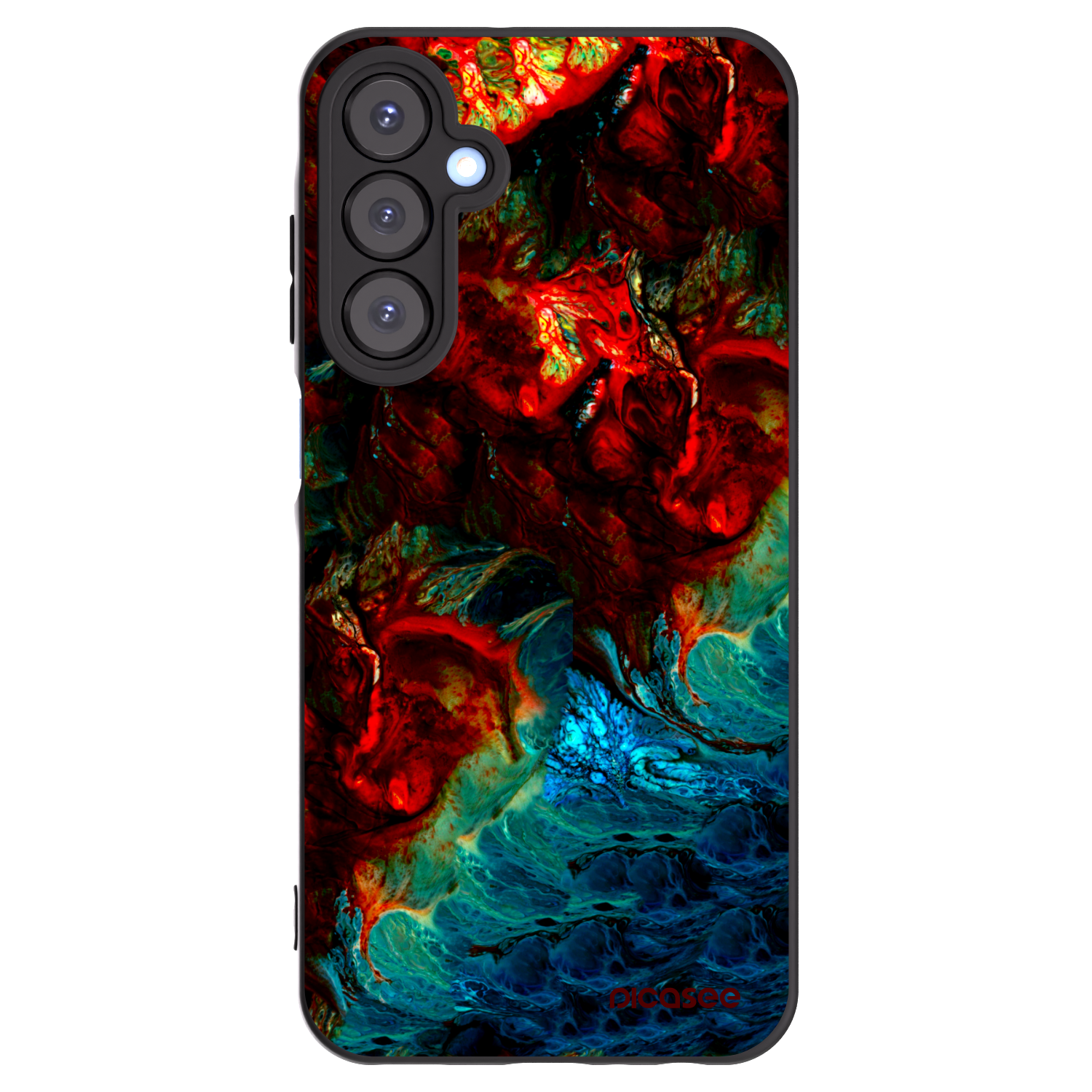 Picasee Μαύρη θήκη σιλικόνης για Samsung Galaxy A25 A256B 5G - Universe