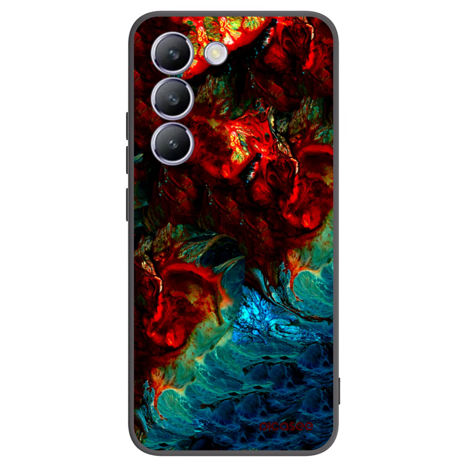 Picasee Μαύρη θήκη σιλικόνης για Vivo V40 SE 5G - Universe