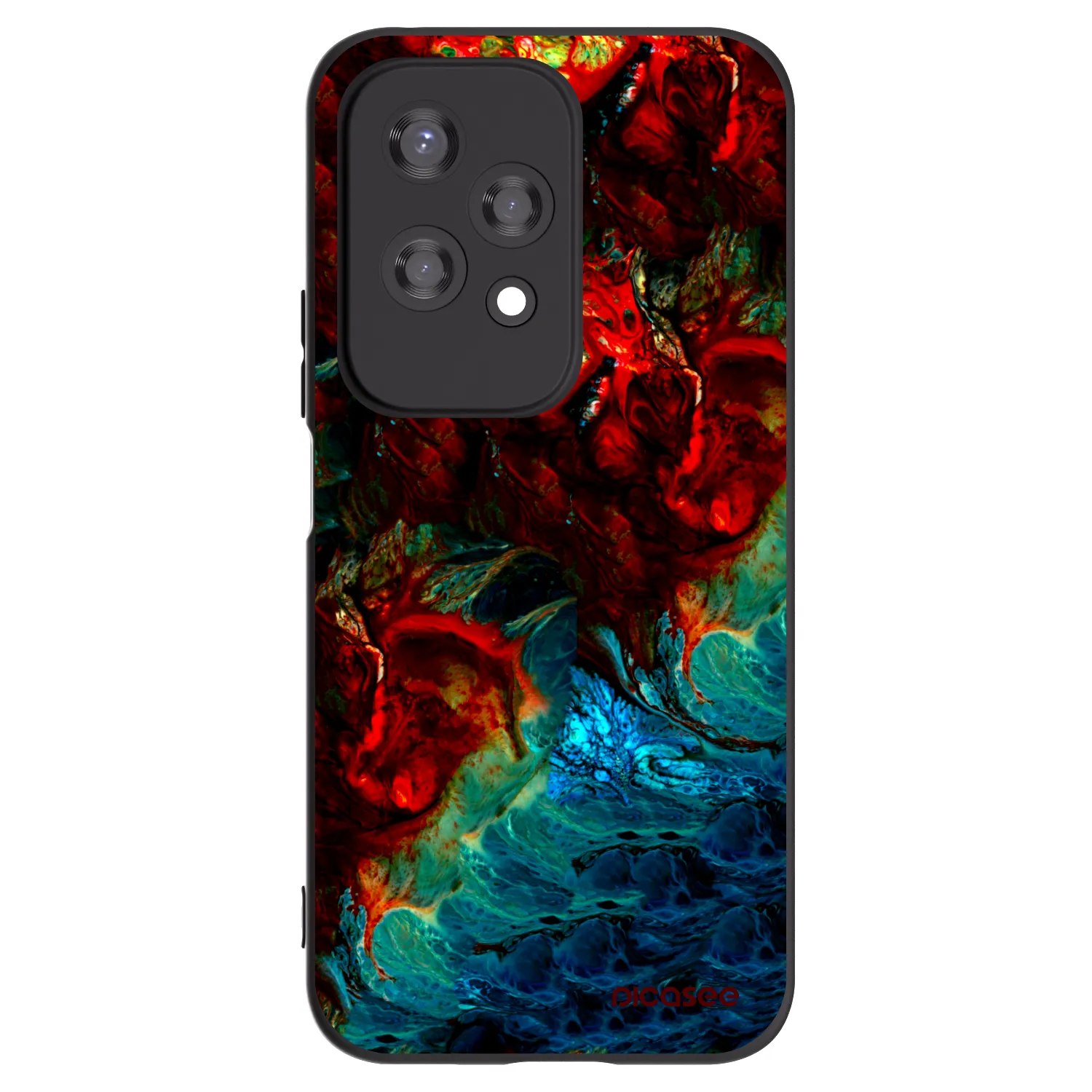 Picasee Μαύρη θήκη σιλικόνης για Honor 200 Lite - Universe