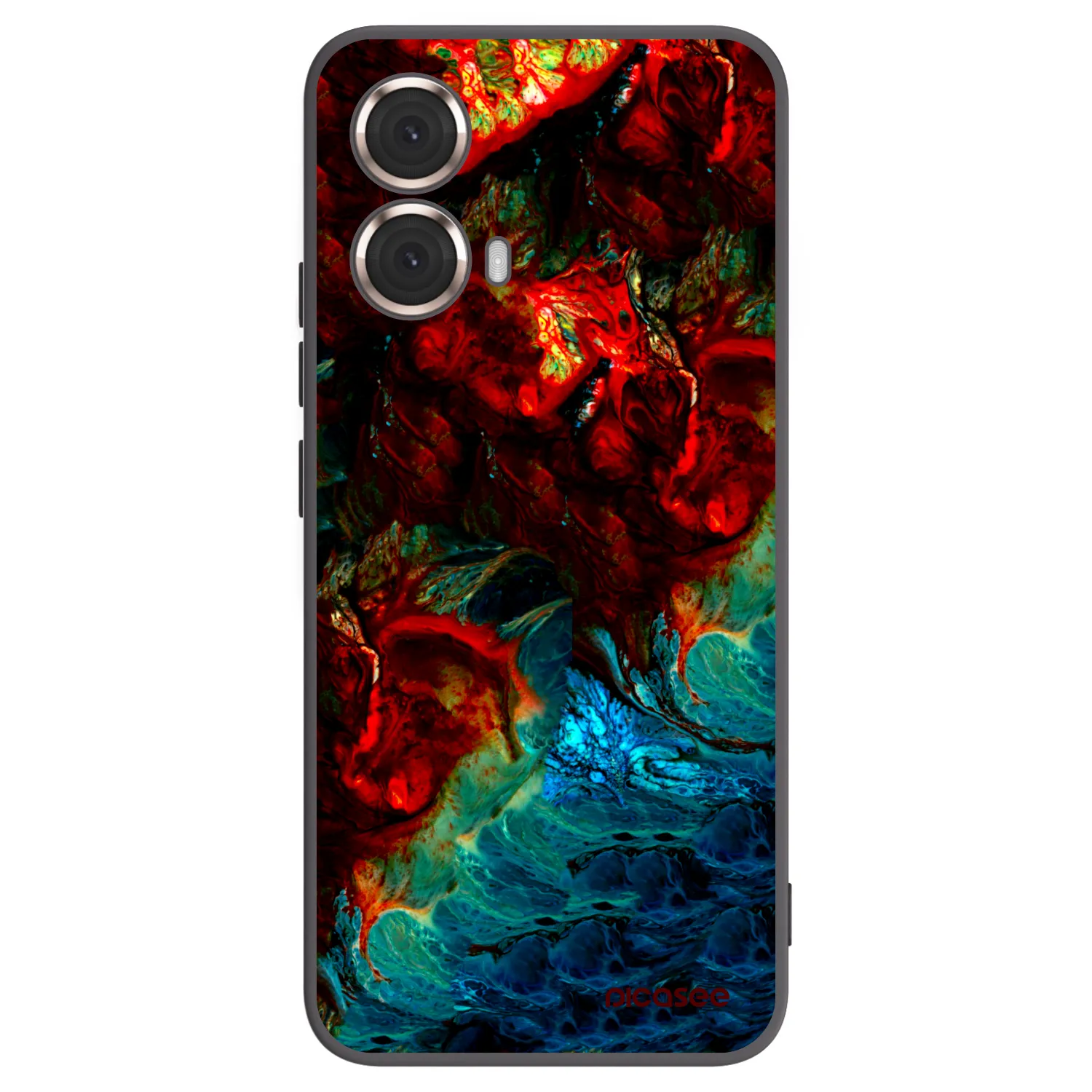 Picasee Μαύρη θήκη σιλικόνης για Motorola Moto G85 - Universe
