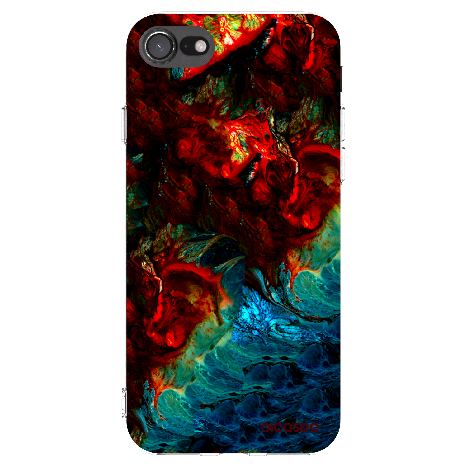 Picasee διαφανής θήκη σιλικόνης Apple iPhone 7 - Universe