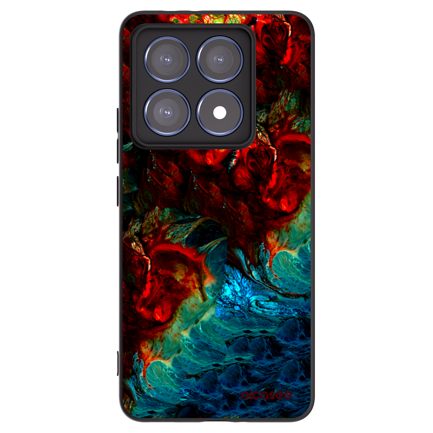 Picasee Μαύρη θήκη σιλικόνης για Xiaomi 14T Pro - Universe