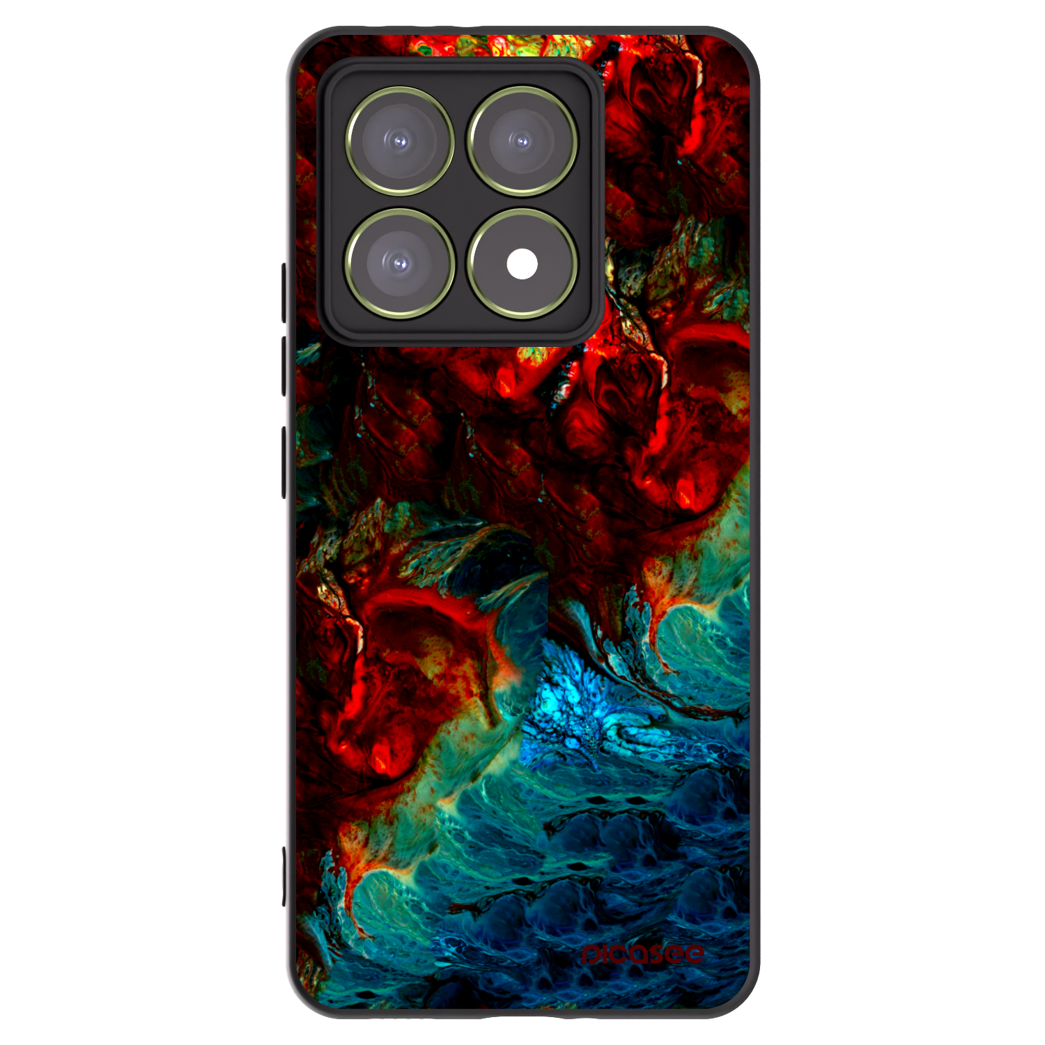 Picasee Μαύρη θήκη σιλικόνης για Xiaomi 14T - Universe