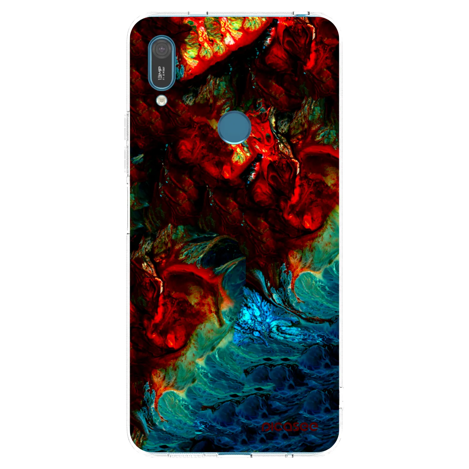 Picasee διαφανής θήκη σιλικόνης Huawei Y7 2019 - Universe