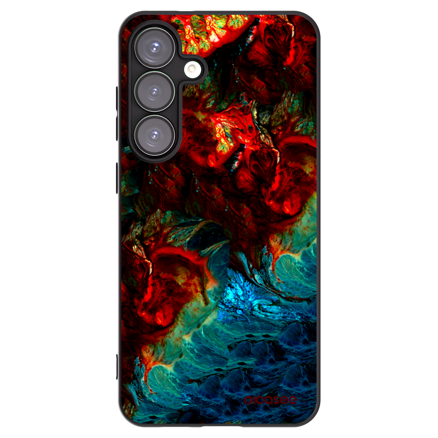 Picasee Μαύρη θήκη σιλικόνης για Samsung Galaxy S25+ 5G - Universe