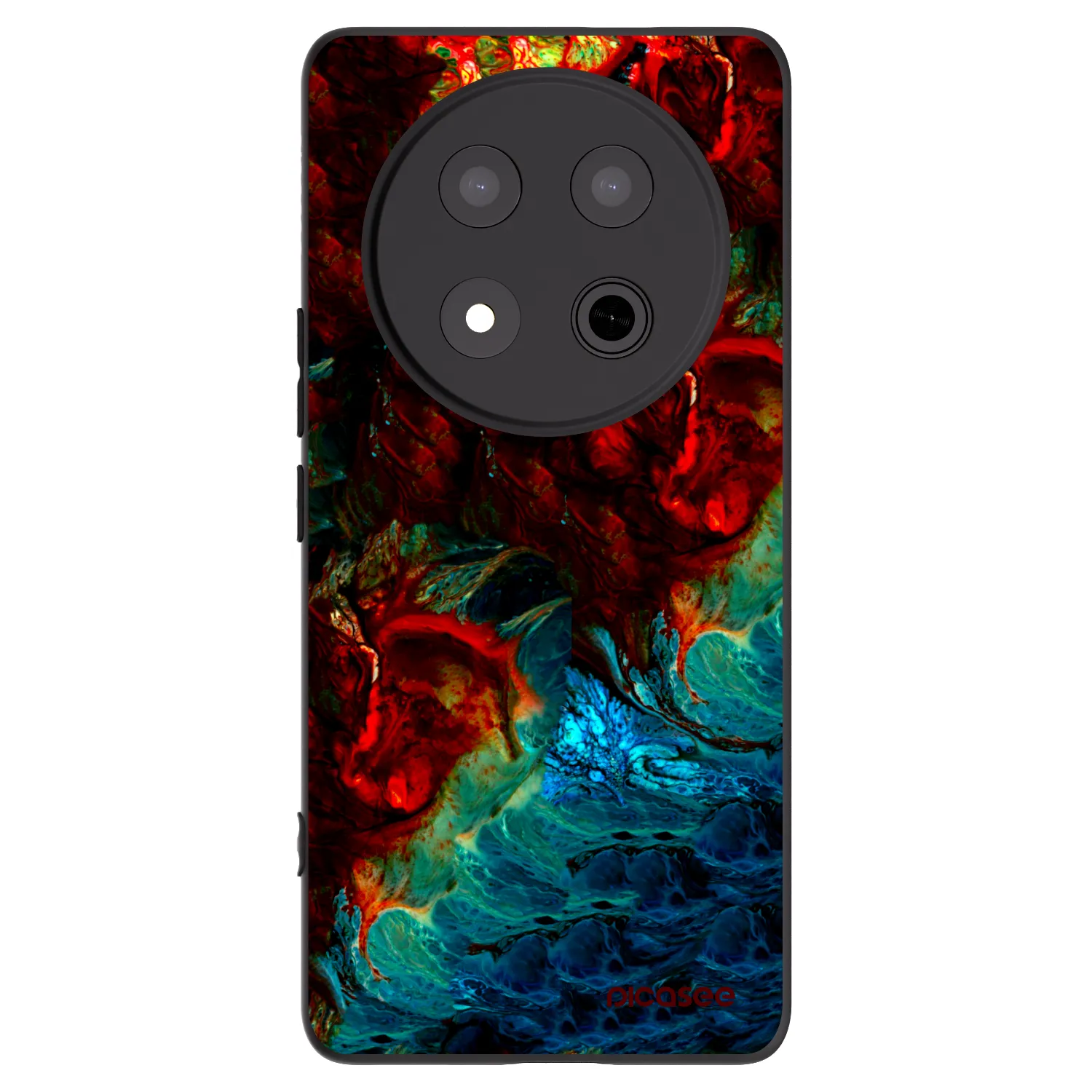 Picasee Μαύρη θήκη σιλικόνης για Honor Magic7 Lite 5G - Universe