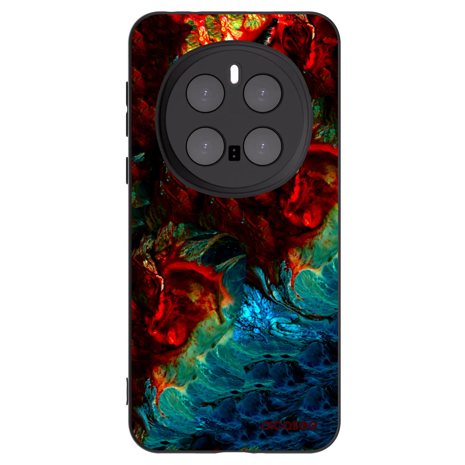 Picasee Μαύρη θήκη σιλικόνης για Honor Magic7 Pro 5G - Universe