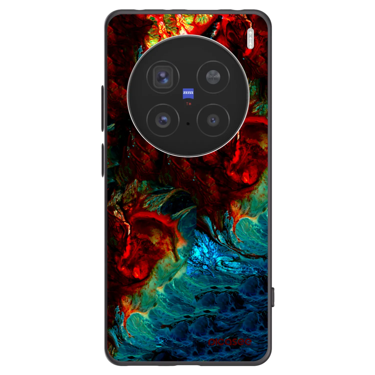 Picasee Μαύρη θήκη σιλικόνης για Vivo X200 Pro - Universe