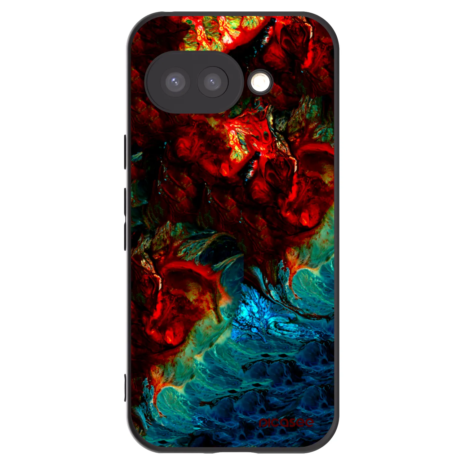 Picasee Μαύρη θήκη σιλικόνης για Google Pixel 9a - Universe