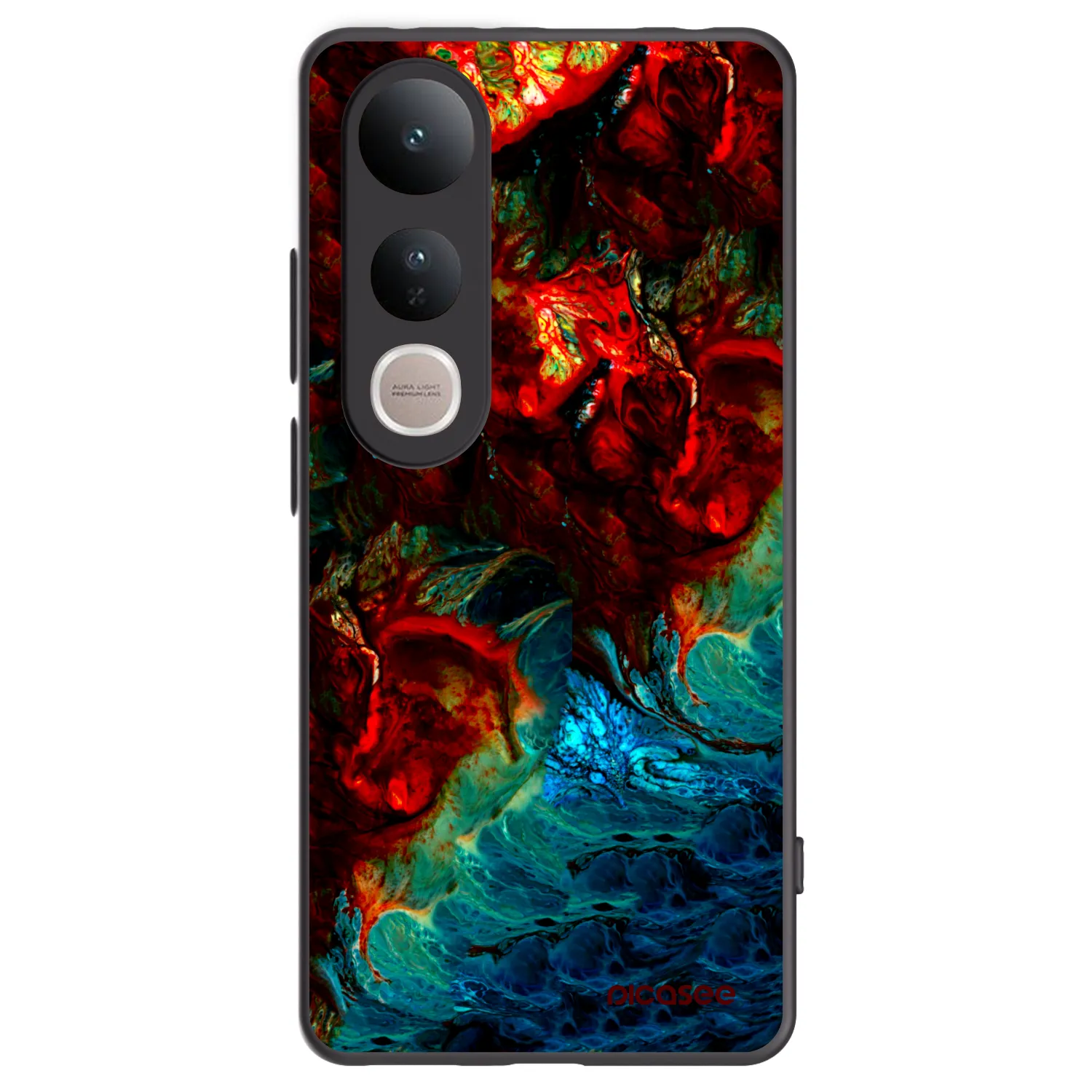 Picasee Μαύρη θήκη σιλικόνης για Vivo V50 Lite 5G - Universe