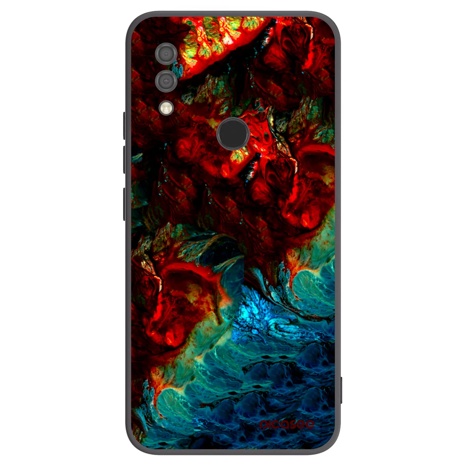 Picasee Μαύρη θήκη σιλικόνης για Xiaomi Redmi 7 - Universe