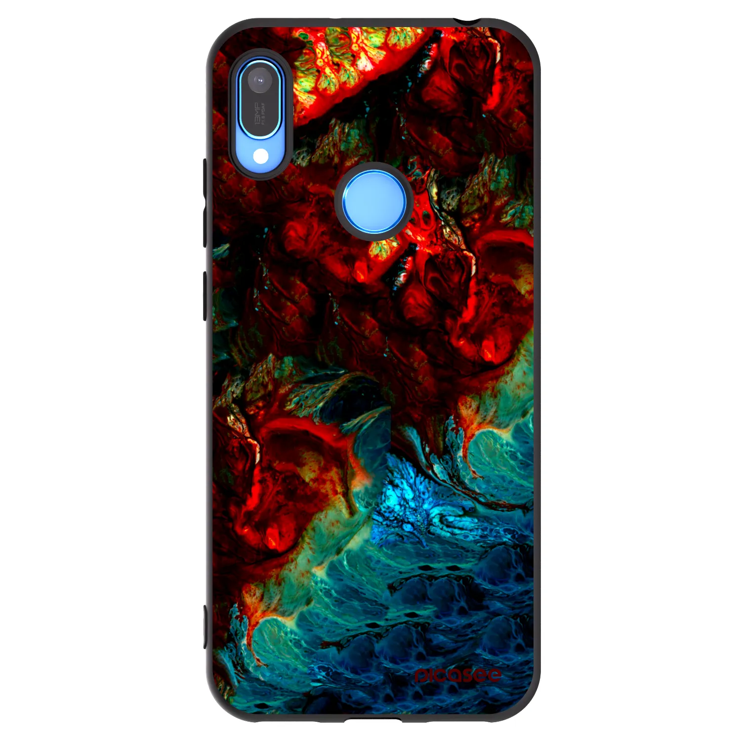 Picasee Μαύρη θήκη σιλικόνης για Huawei Y6 2019 - Universe