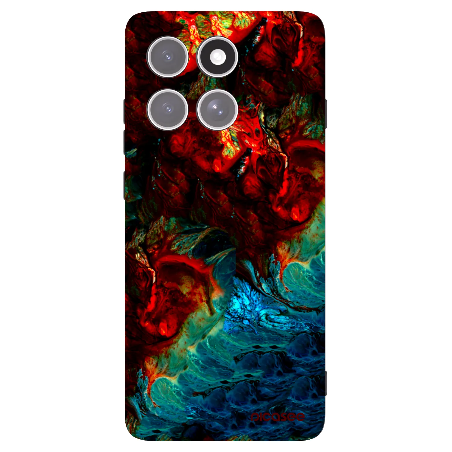 Picasee Μαύρη θήκη σιλικόνης για Motorola Edge 60 Pro - Universe