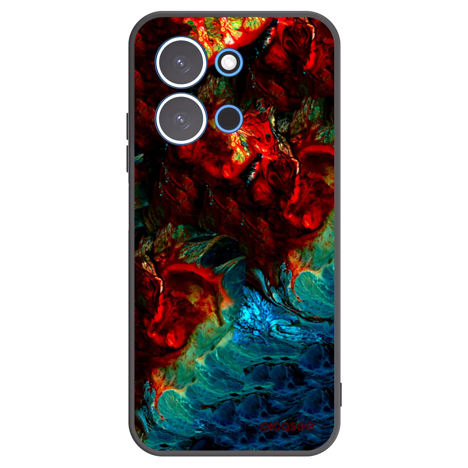 Picasee Μαύρη θήκη σιλικόνης για Xiaomi Redmi 15C 4G - Universe