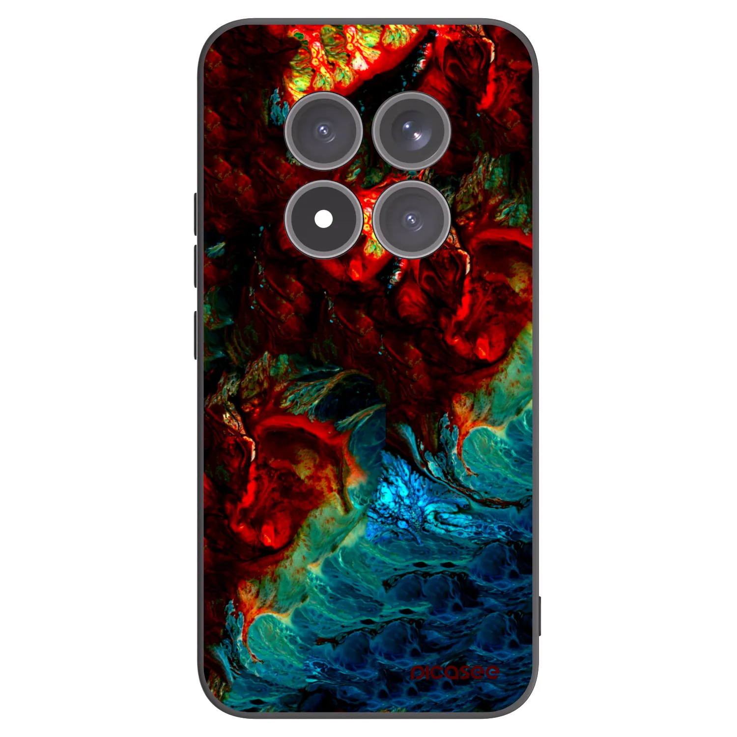 Picasee Μαύρη θήκη σιλικόνης για Xiaomi Redmi Note 15 Pro+ - Universe