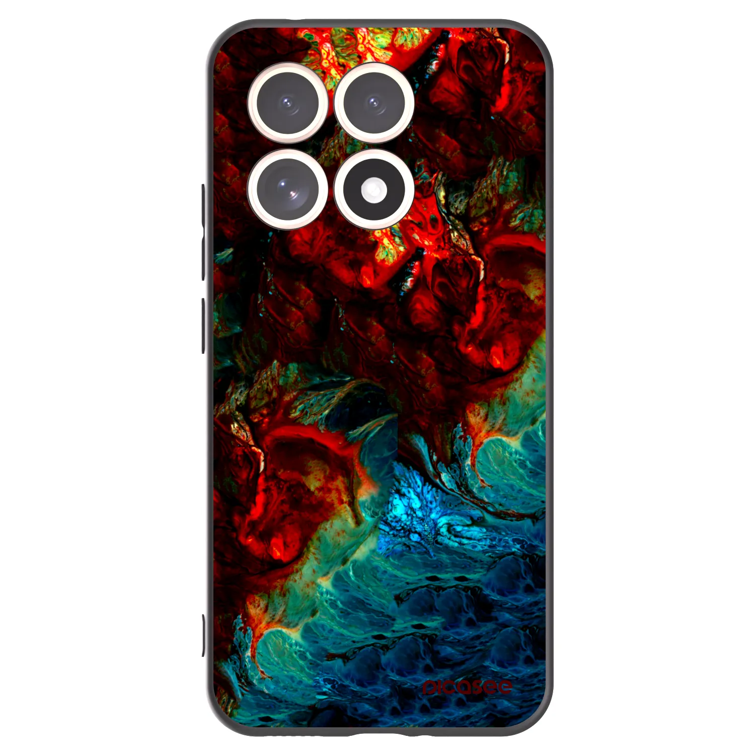 Picasee Μαύρη θήκη σιλικόνης για Xiaomi 15T - Universe