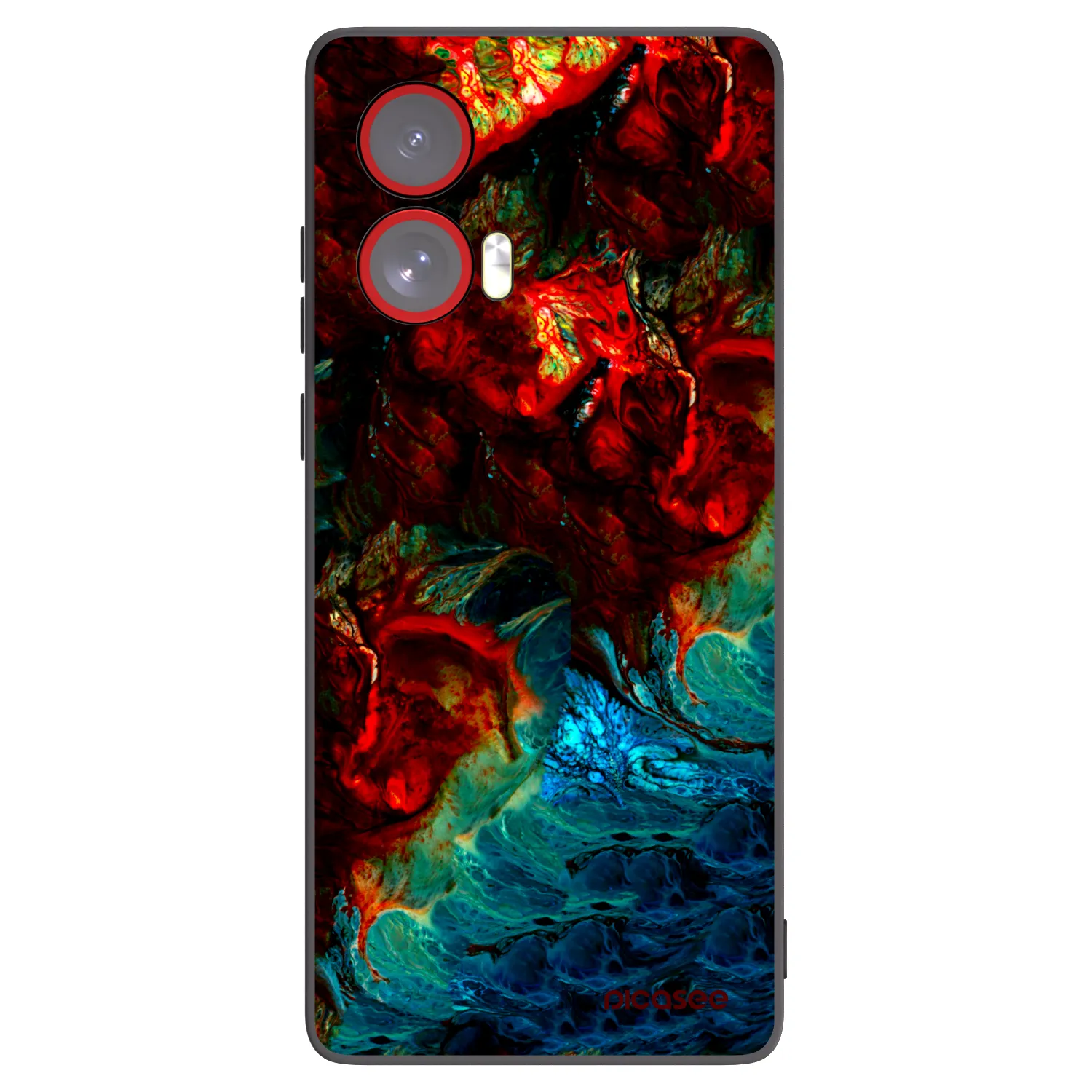 Picasee Μαύρη θήκη σιλικόνης για Motorola Edge 50 Fusion - Universe