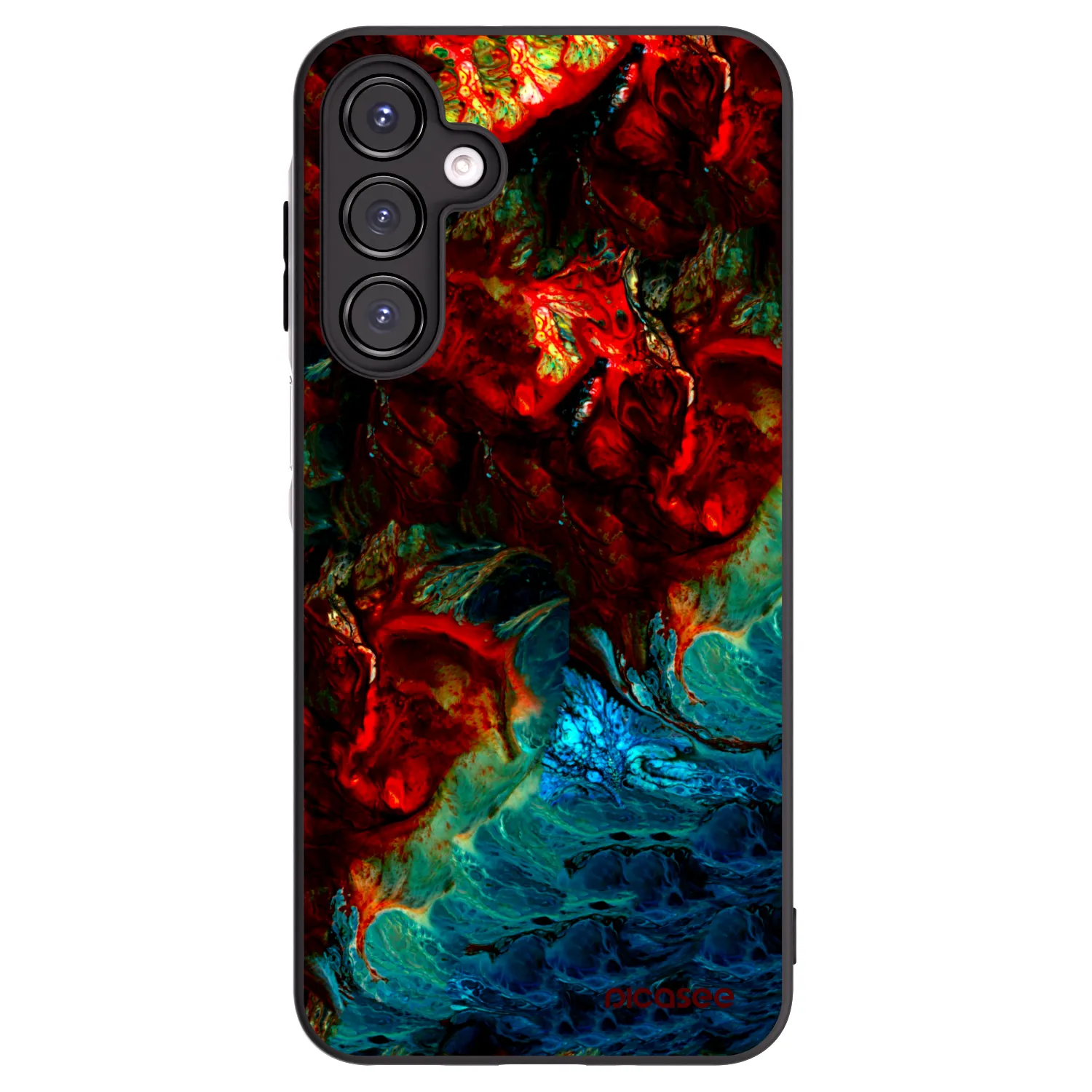 Picasee Μαύρη θήκη σιλικόνης για Samsung Galaxy A16 4G - Universe