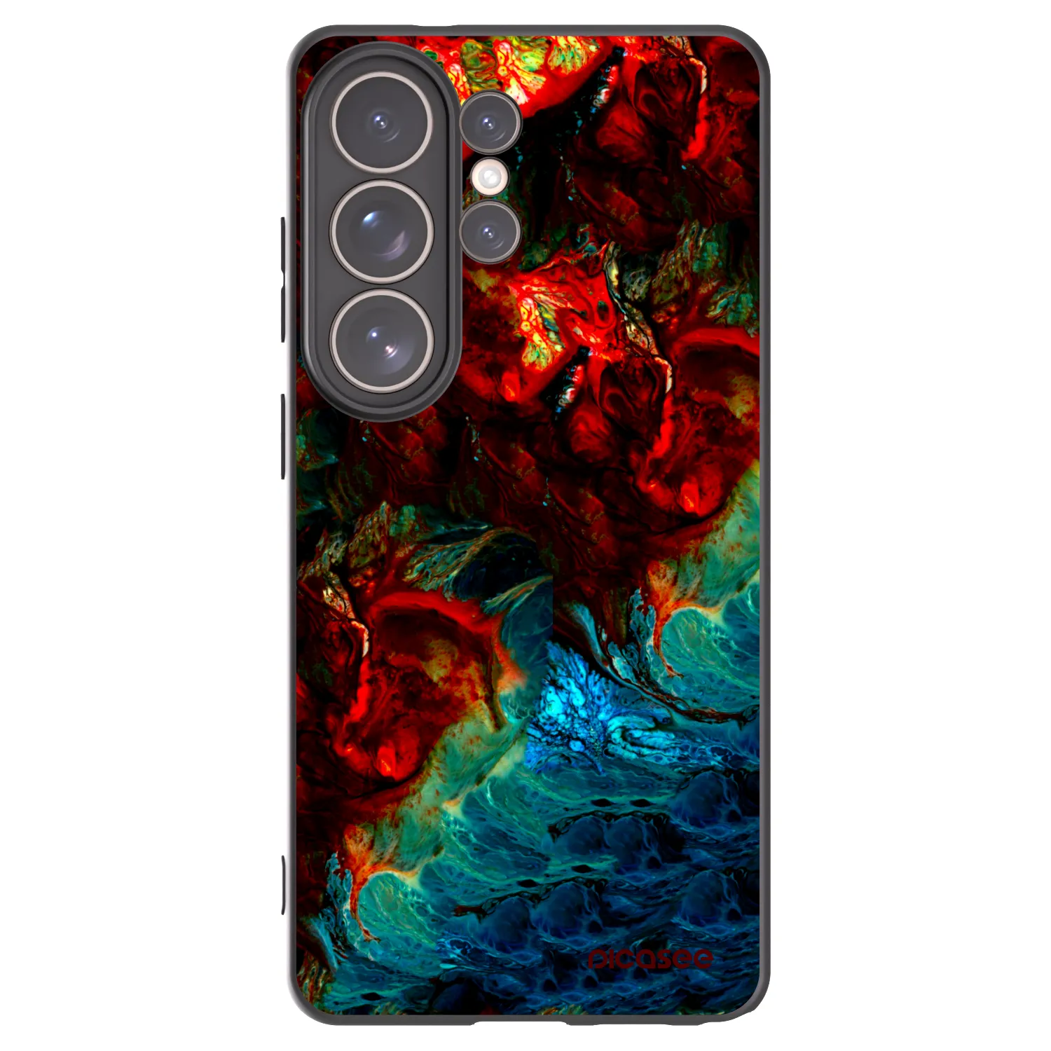 Picasee Μαύρη θήκη σιλικόνης για Samsung Galaxy S26 Ultra - Universe